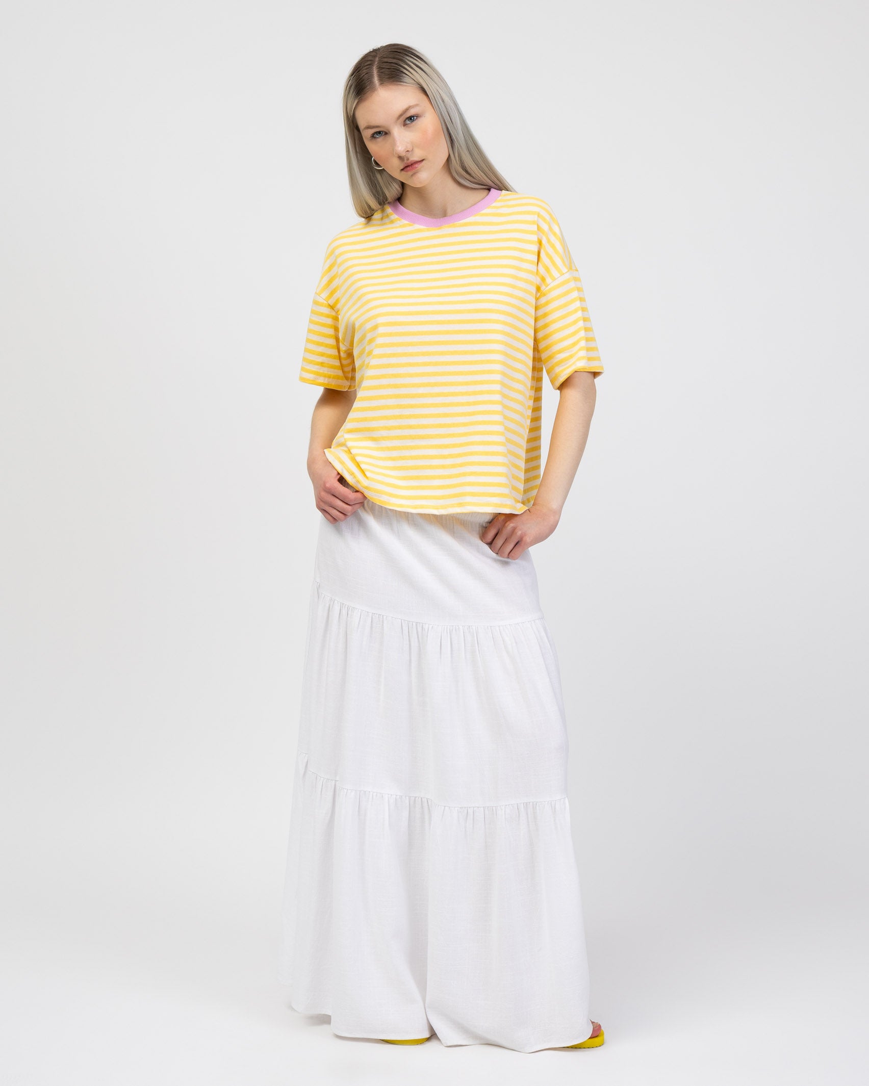 Gestreiftes Oversize Shirt