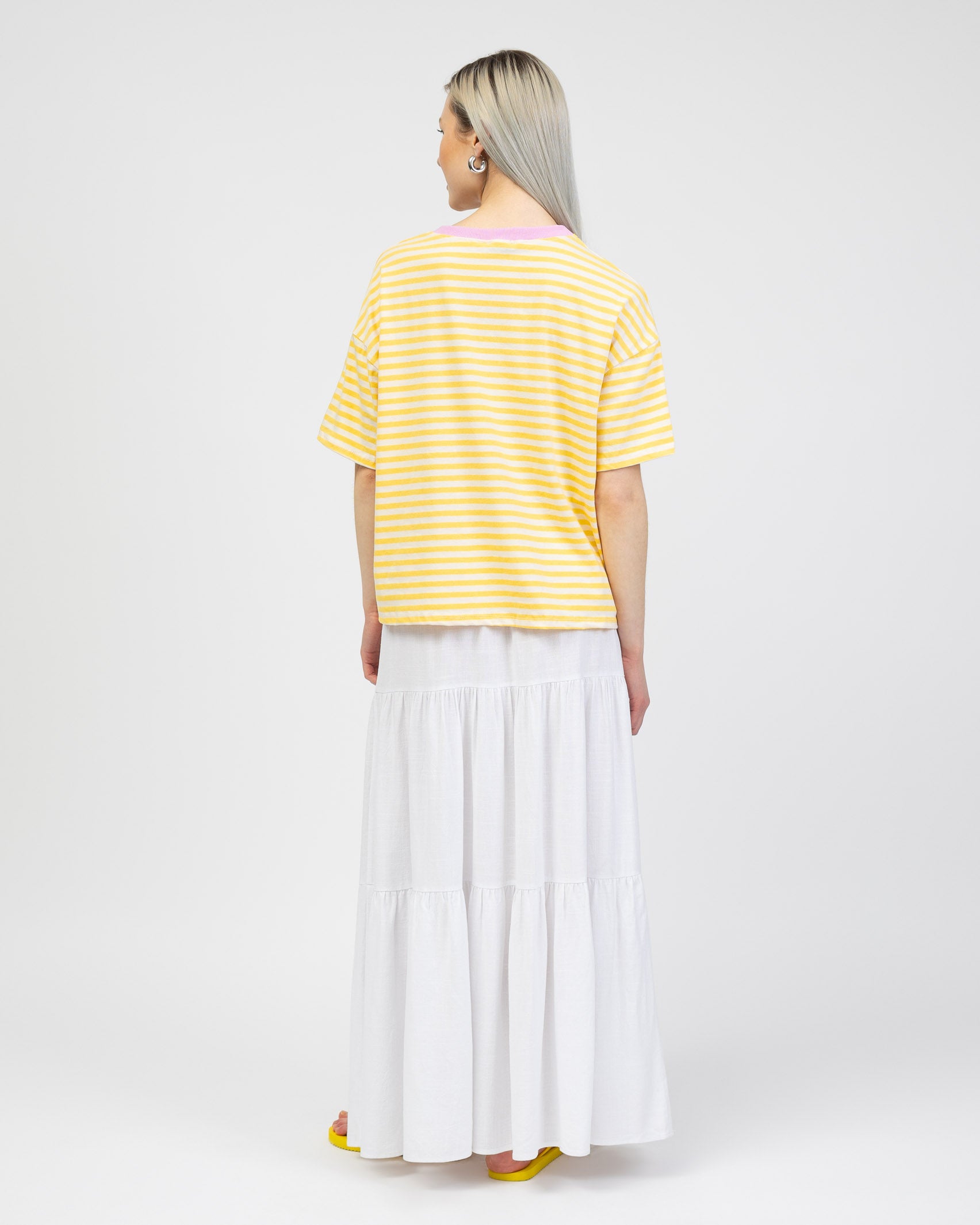 Gestreiftes Oversize Shirt