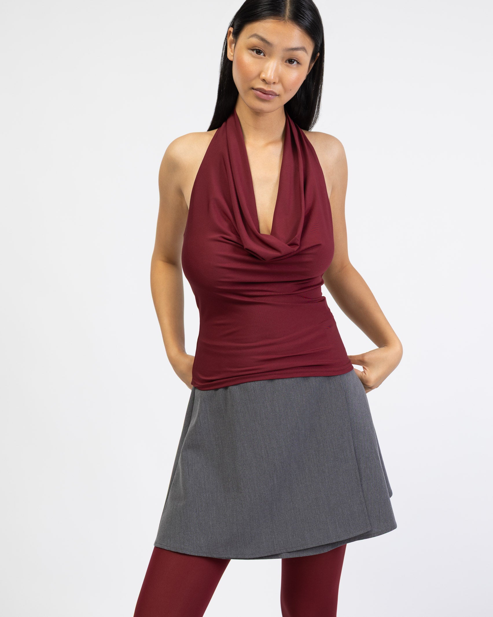 Top mit Wasserfallausschnitt