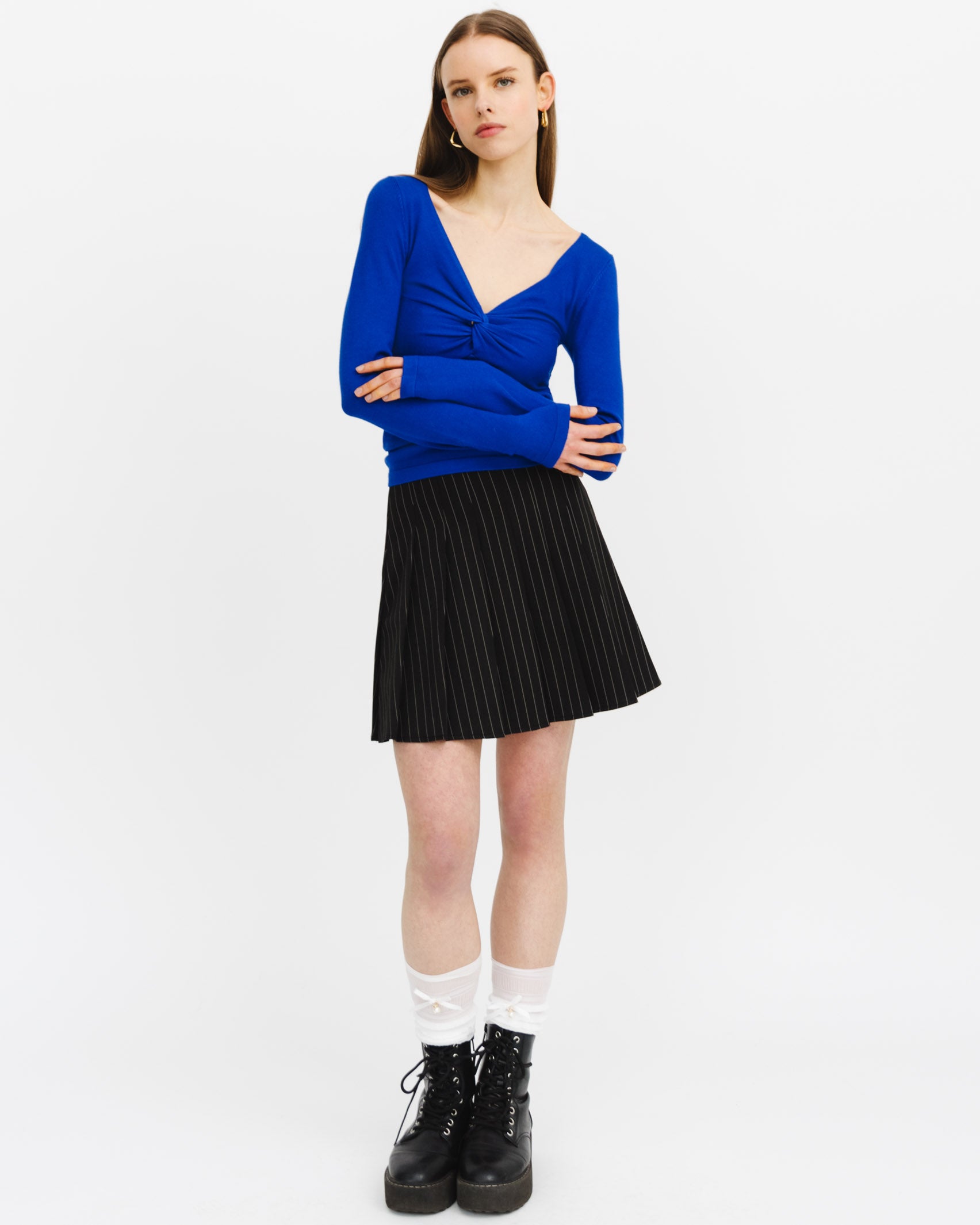 Langarmshirt mit Knoten Detail - Broke + Schön