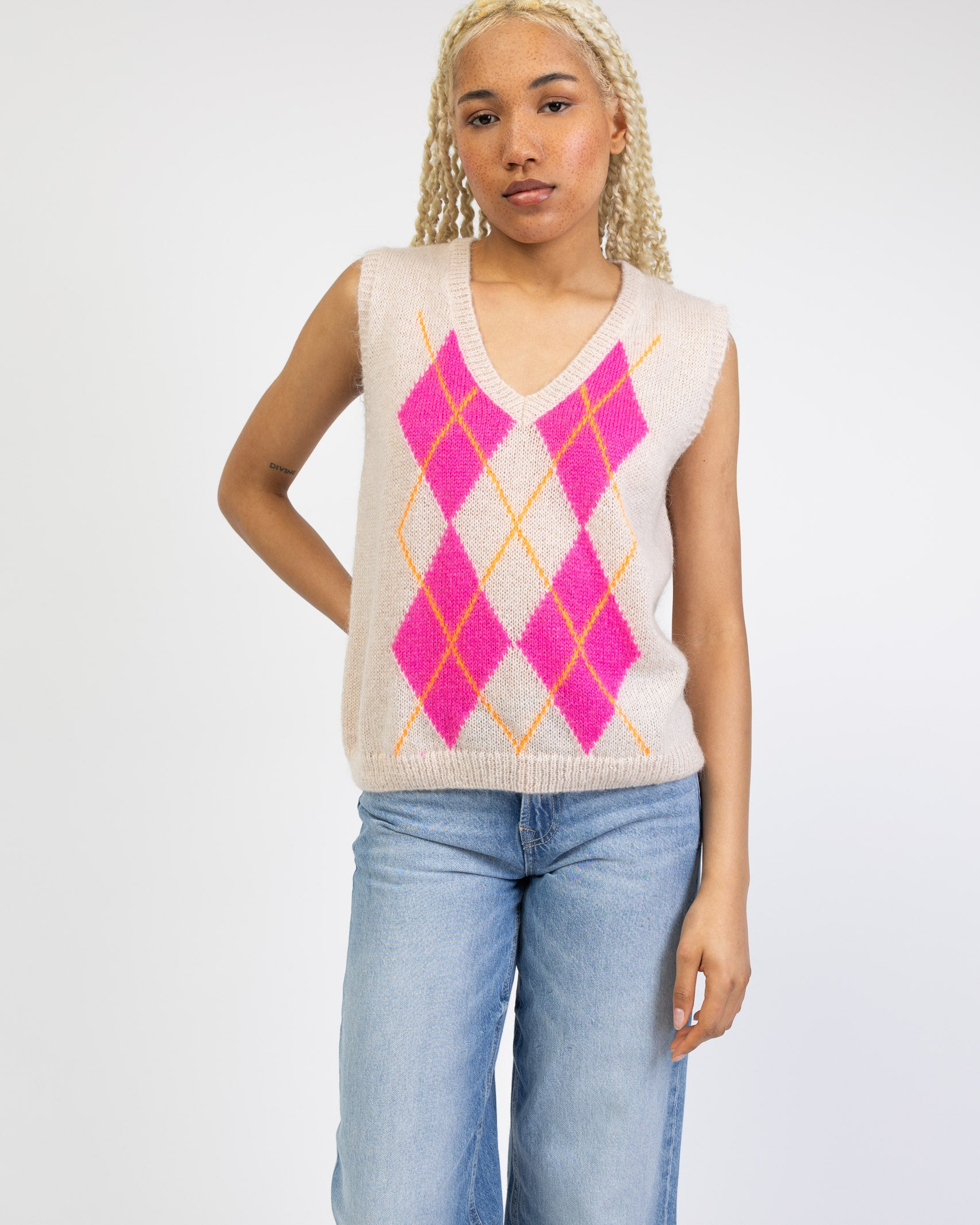 Pullunder mit Argyle Muster