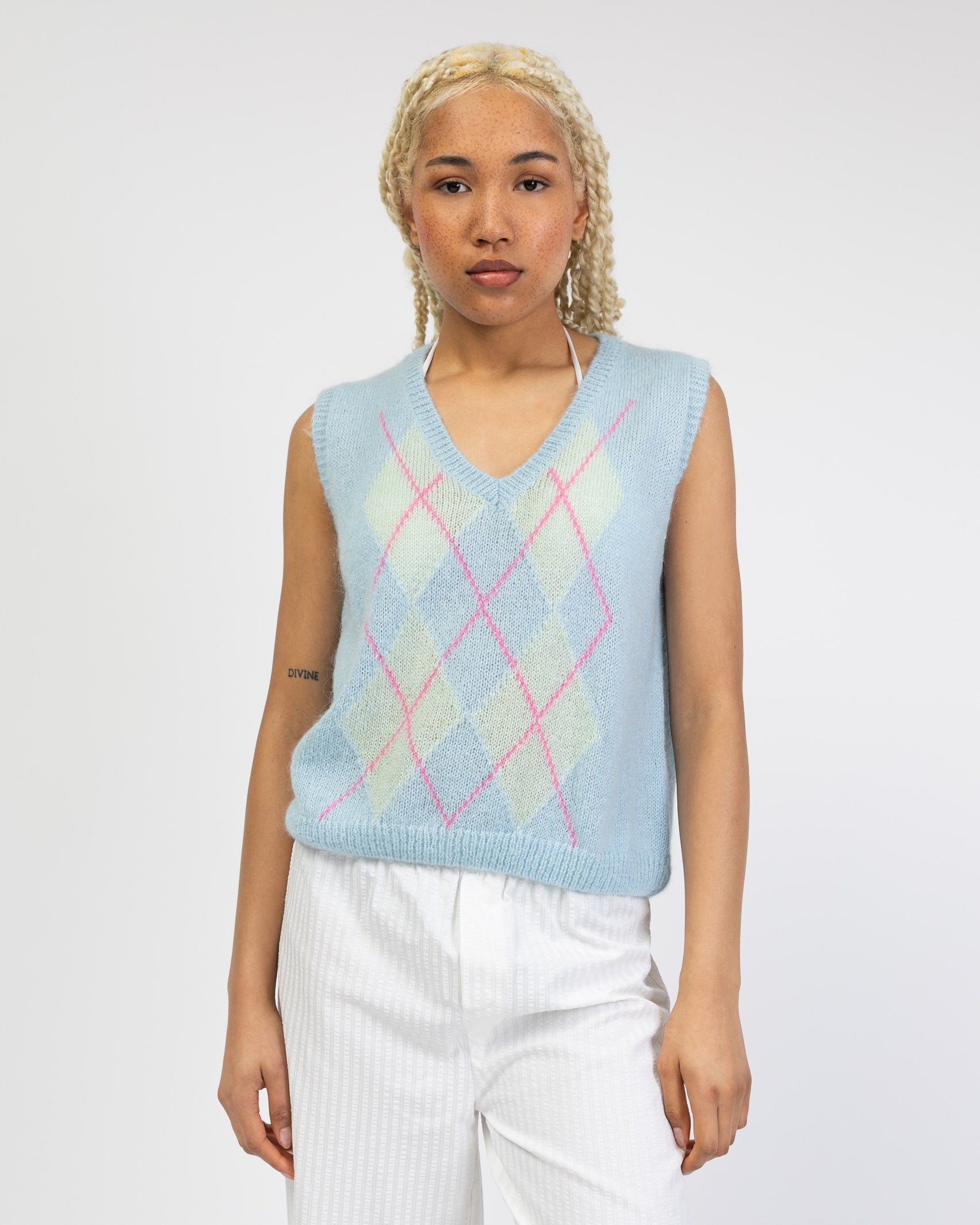 Pullunder mit Argyle Muster