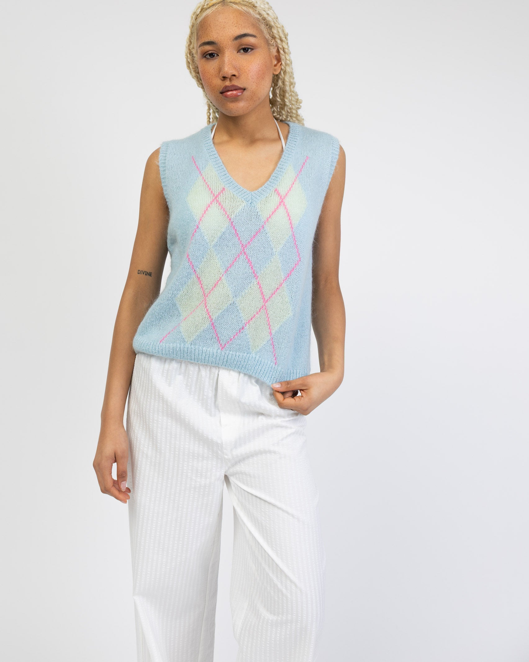 Pullunder mit Argyle Muster