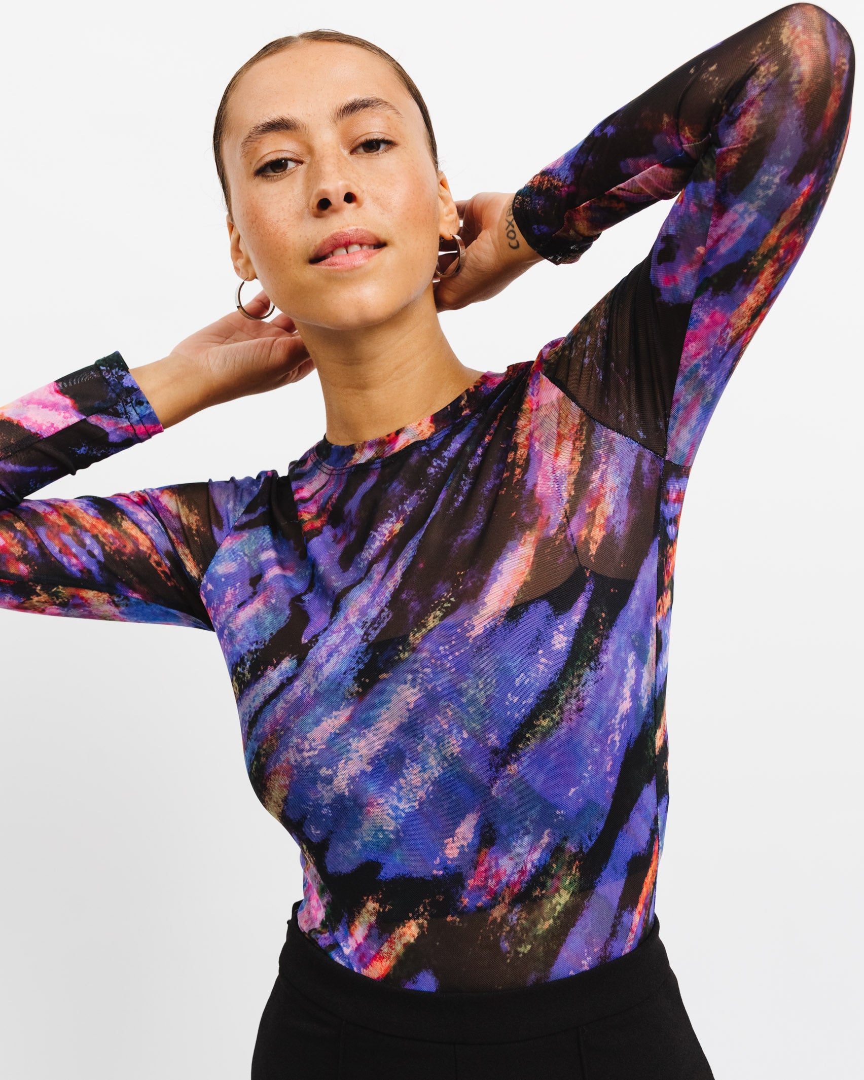 Langarm Body in Lilatönen - Broke + Schön