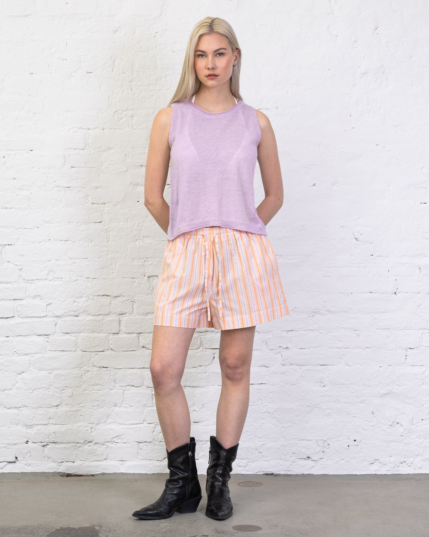 Shorts mit sommerlichen Streifen