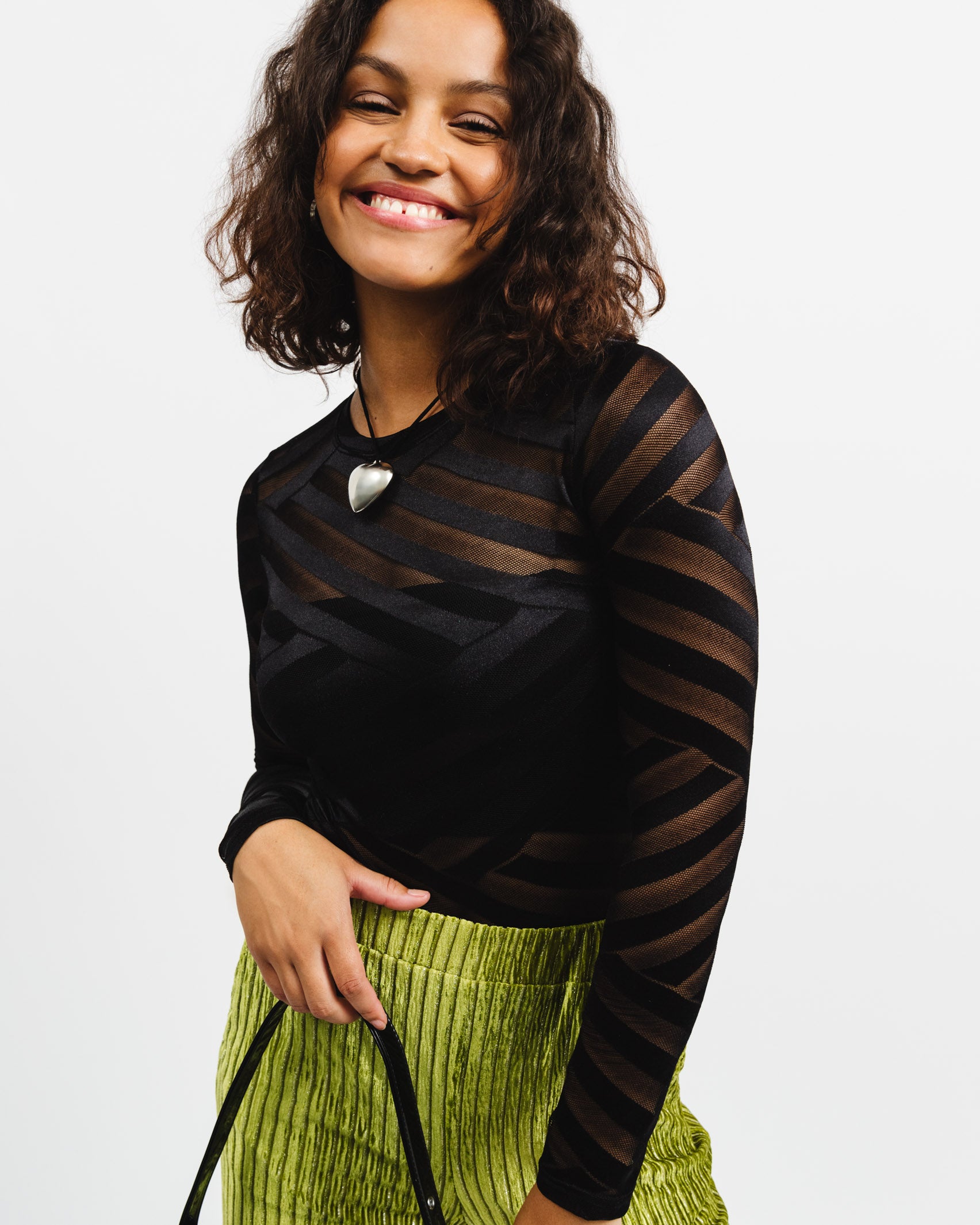 Mesh Body mit Streifen - Broke + Schön