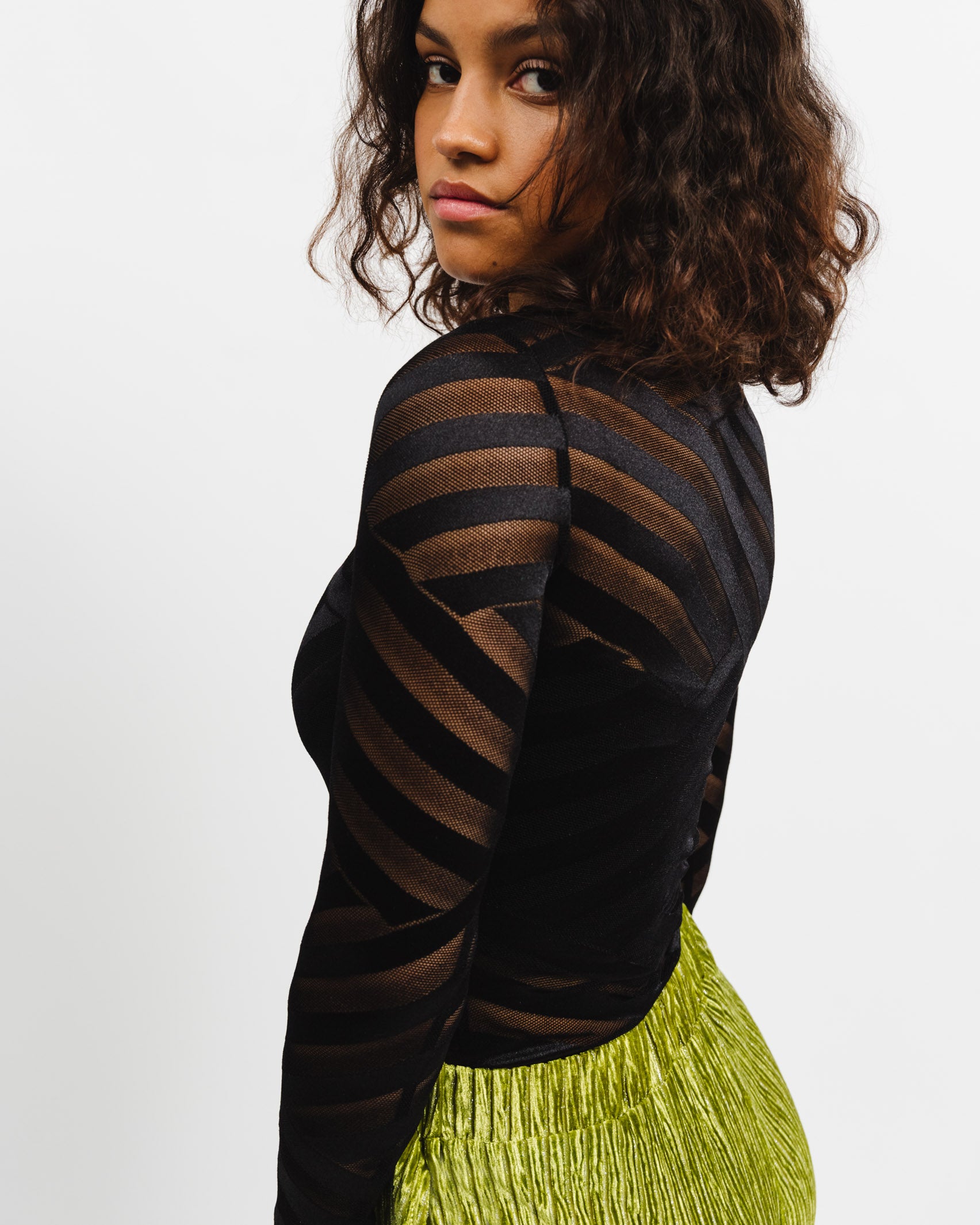 Mesh Body mit Streifen - Broke + Schön