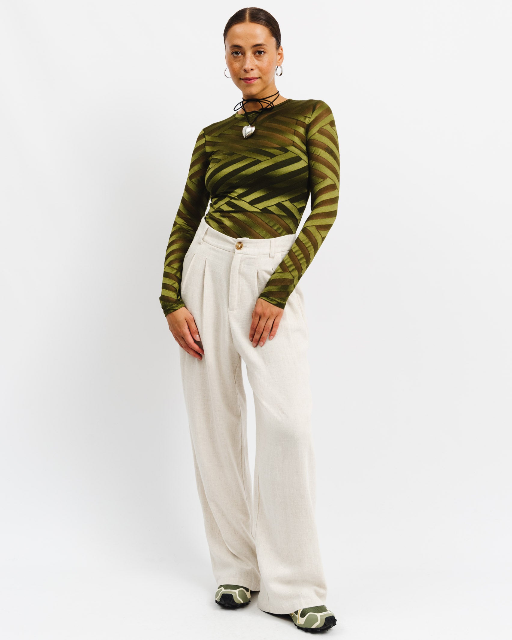 Mesh Body mit Streifen - Broke + Schön