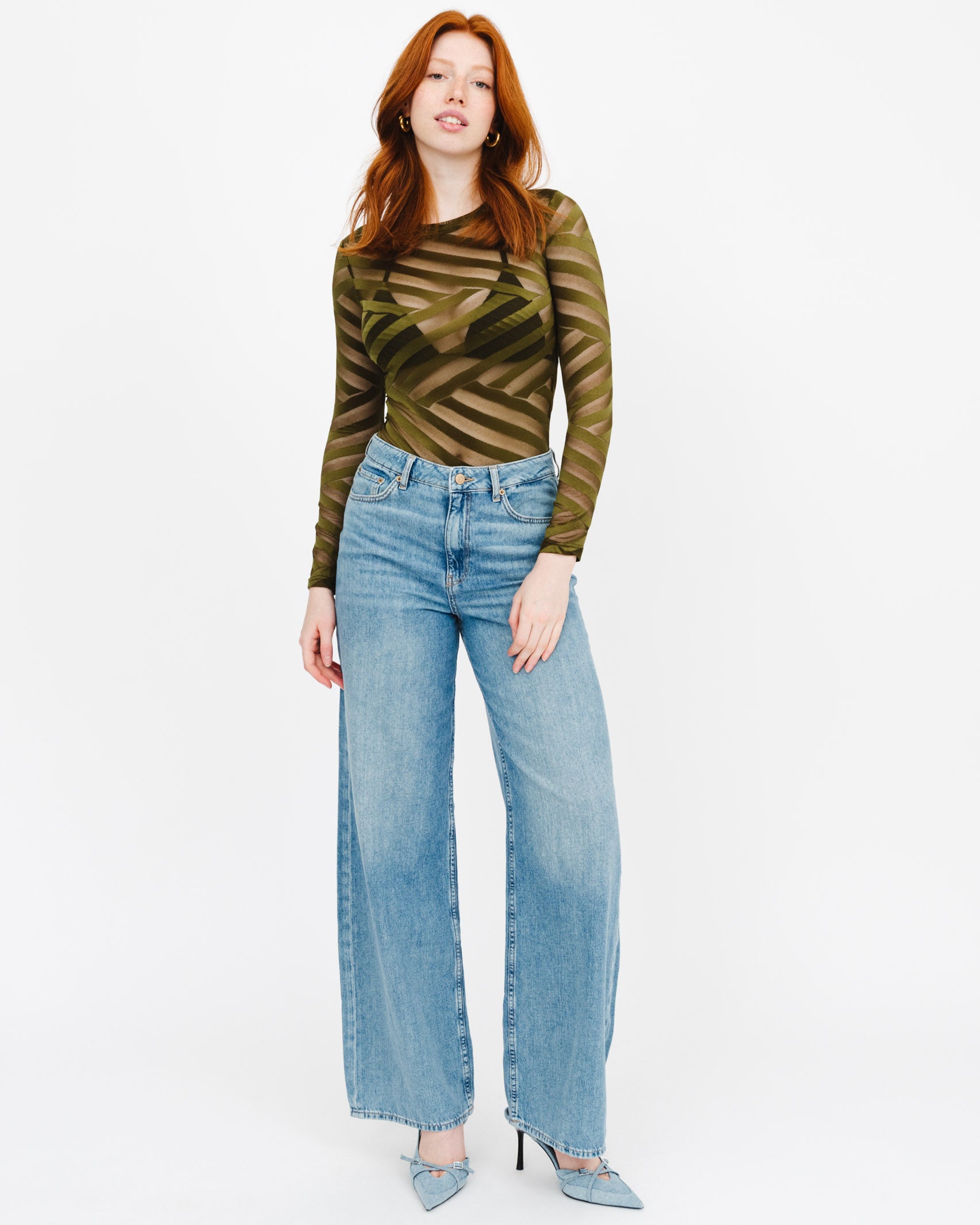 Mesh Body mit Streifen - Broke + Schön