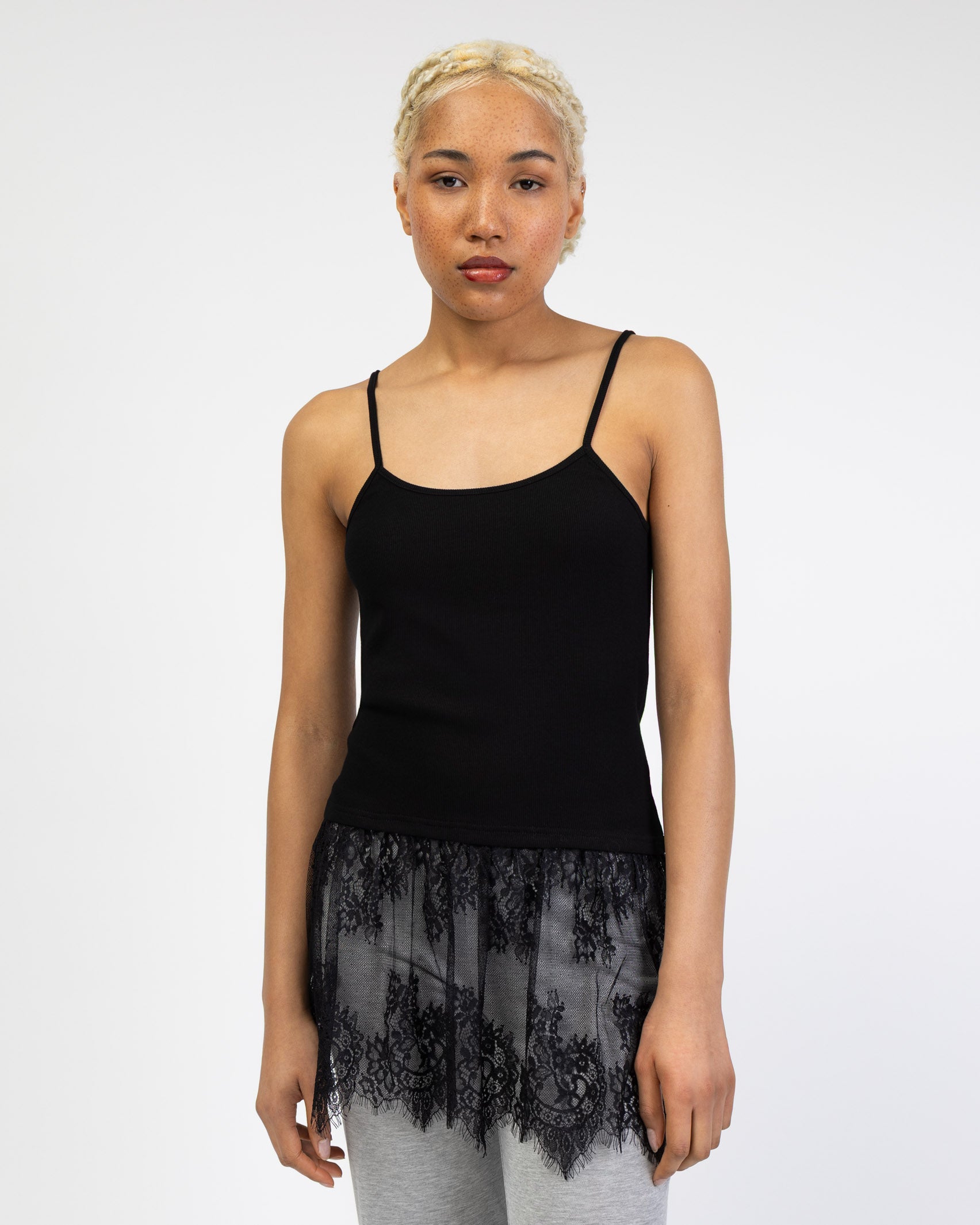 Layering Top mit Spitze