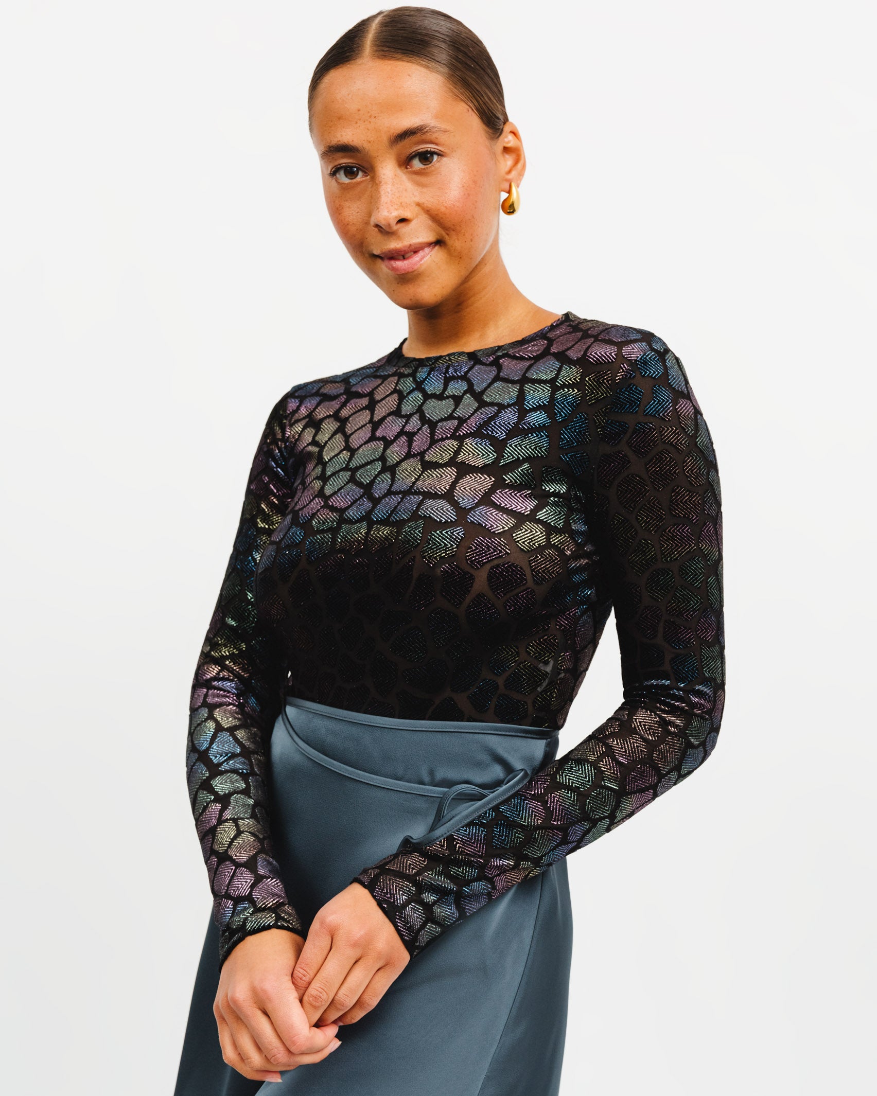 Holografischer Giraffen Body - Broke + Schön