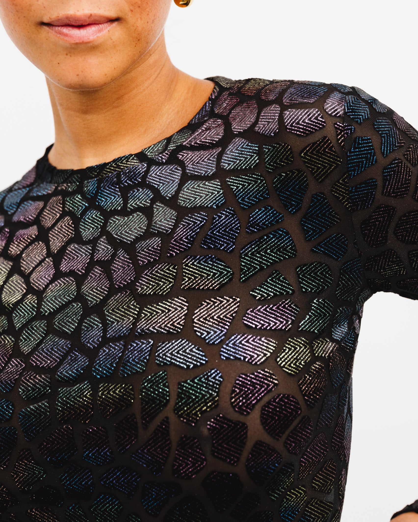 Holografischer Giraffen Body - Broke + Schön