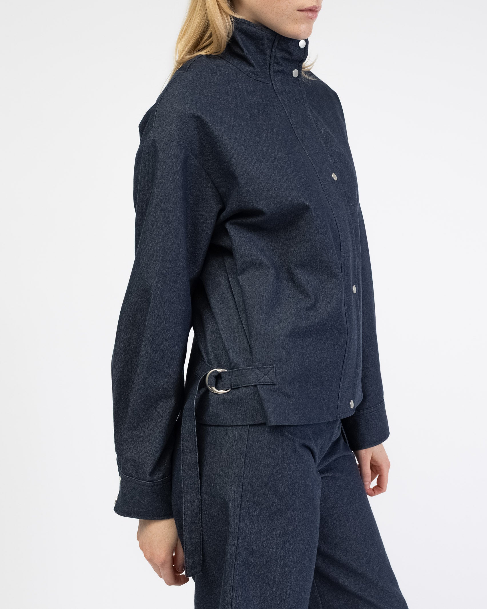 Jeans Jacke mit Schnallendetails