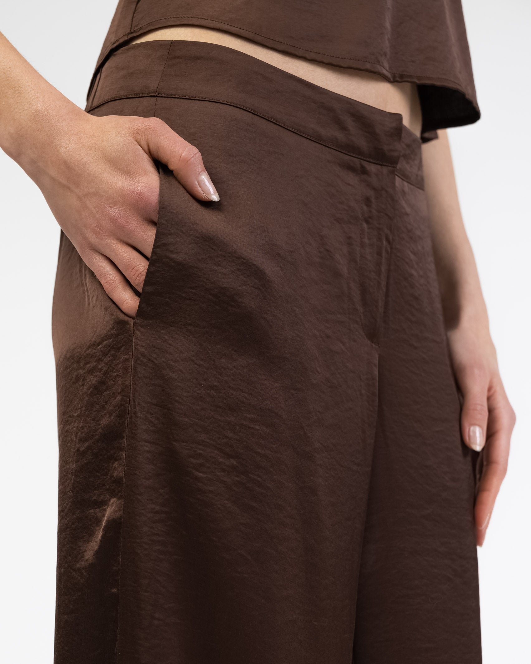 Shiny Hose mit geradem Bein