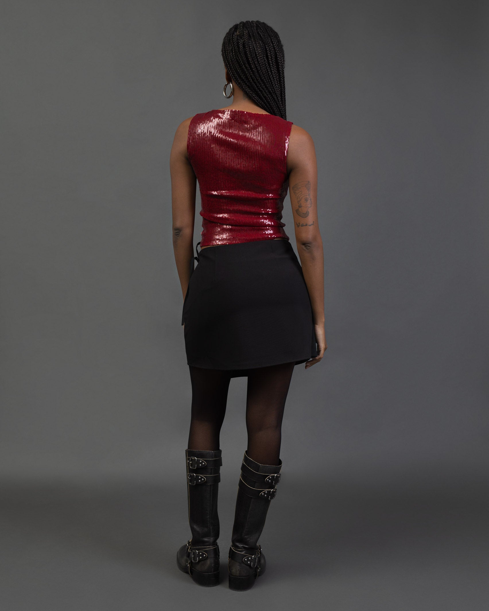 Minirock in Wickeloptik