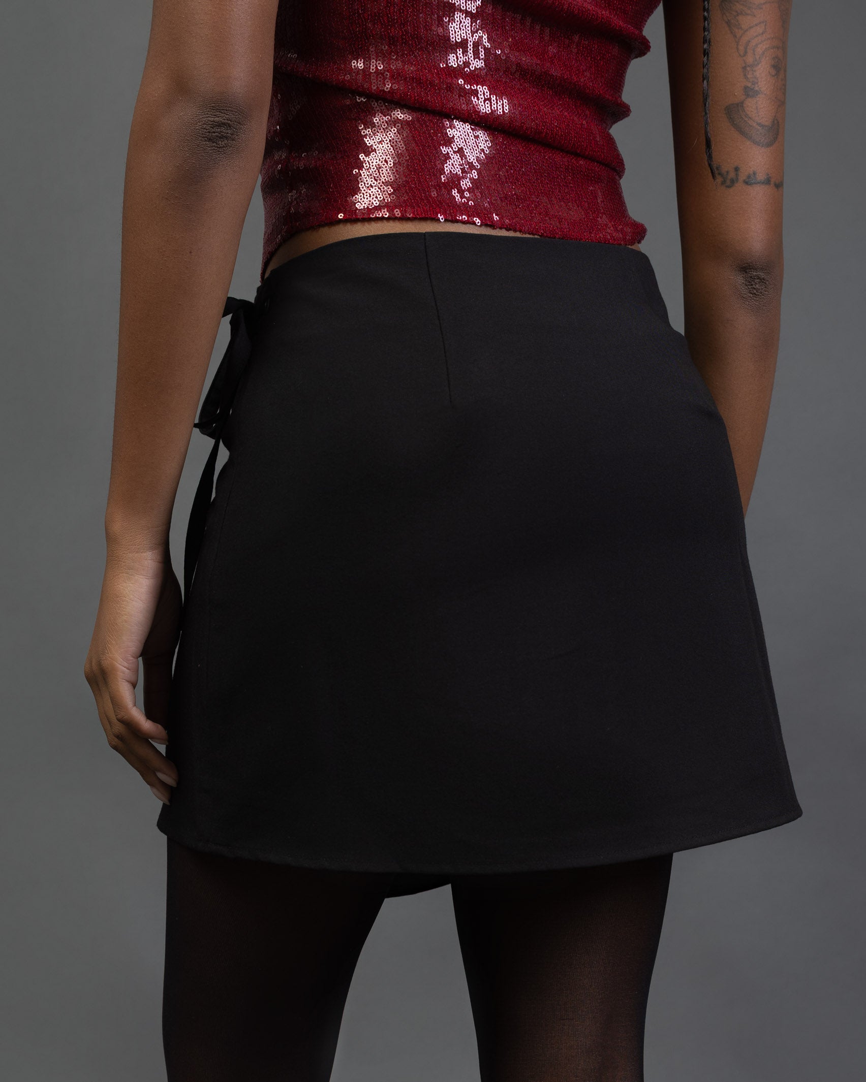 Minirock in Wickeloptik