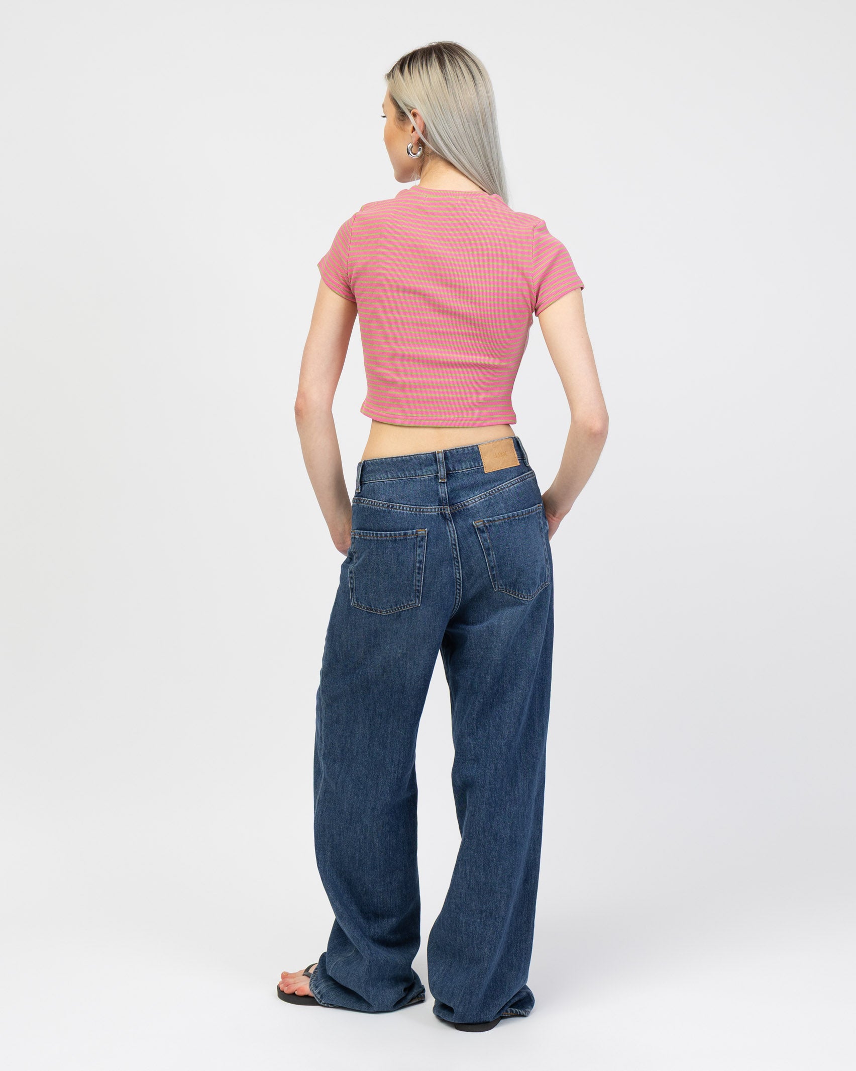 Kurzes Streifen Shirt