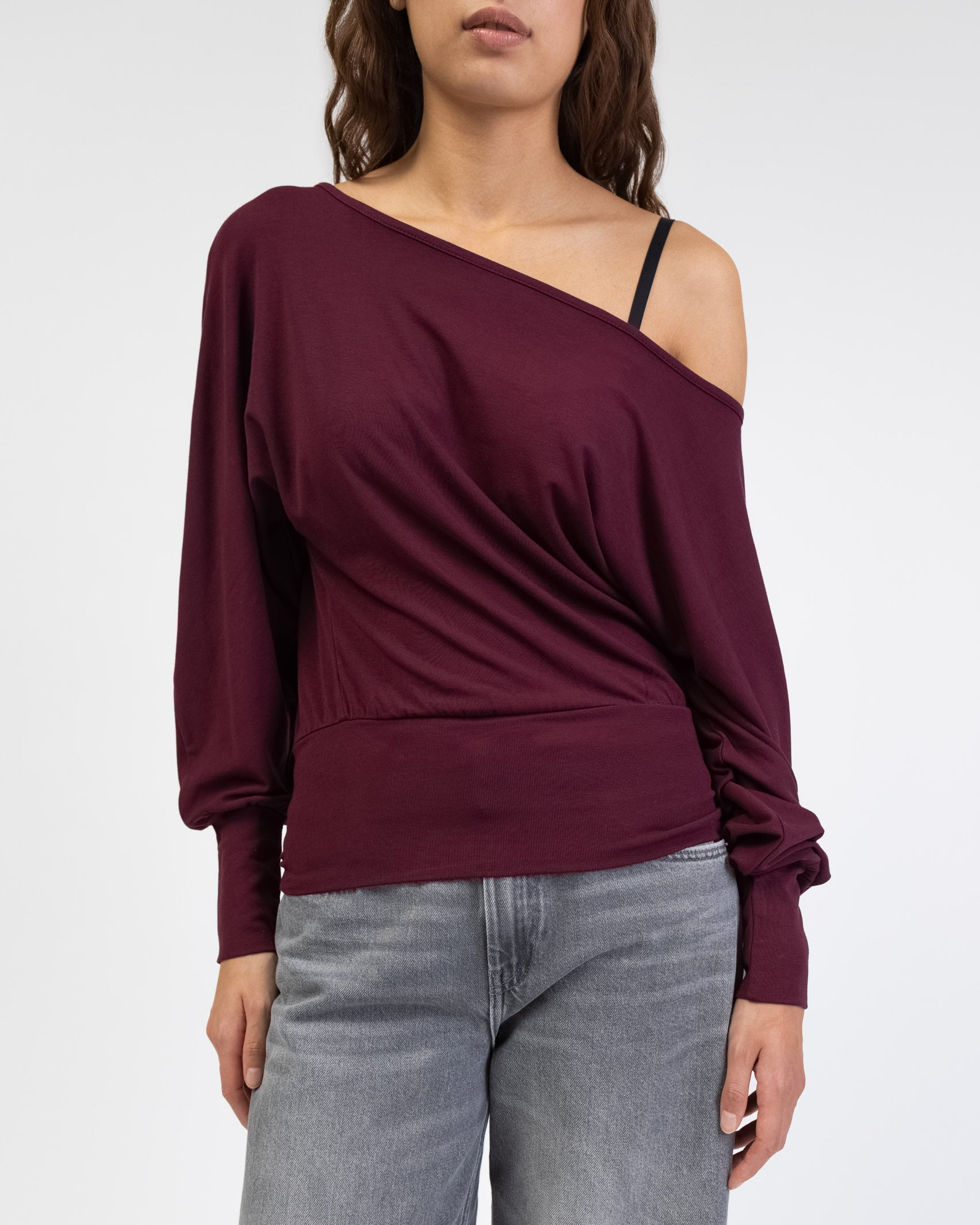 Offshoulder Langarmshirt