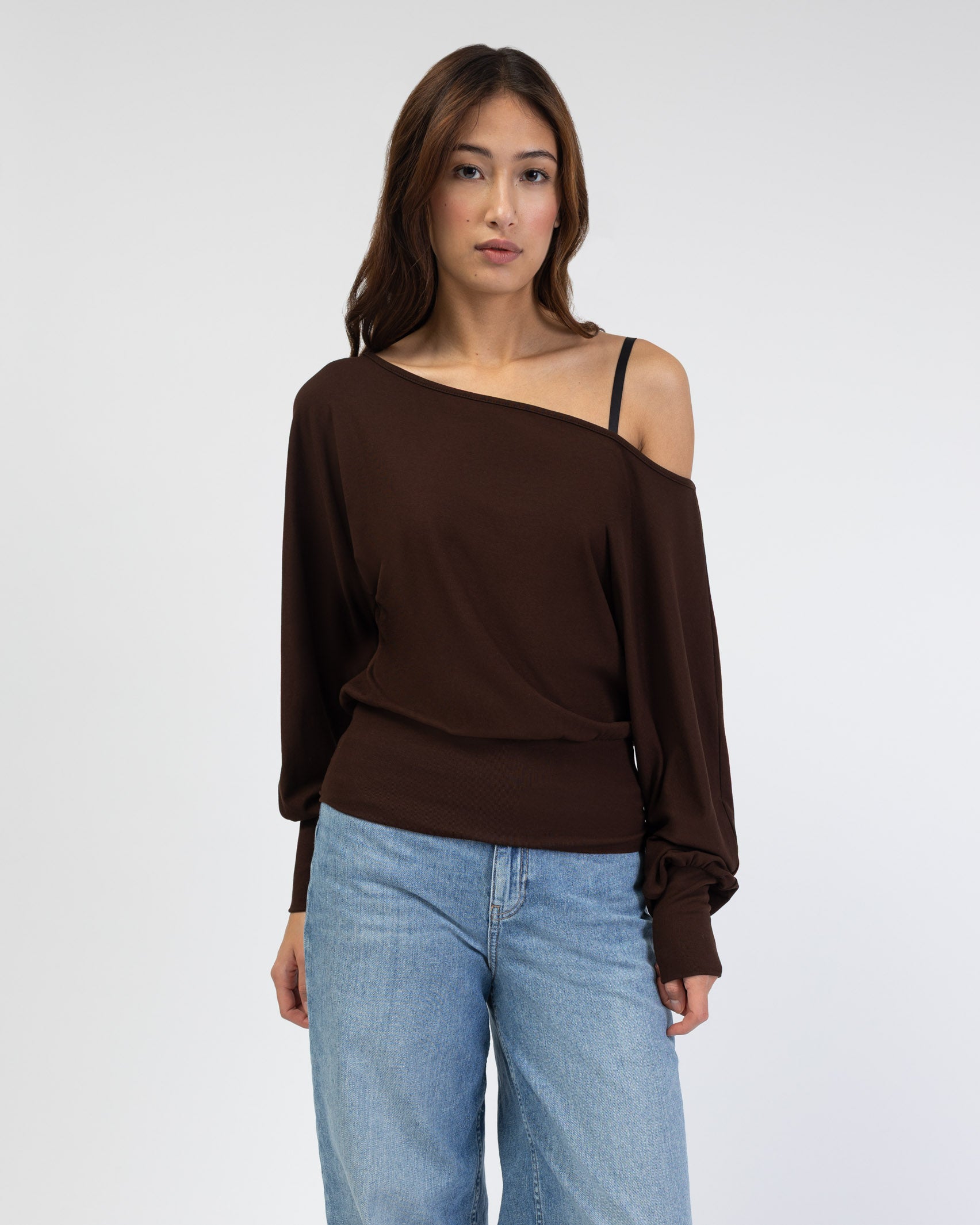 Offshoulder Langarmshirt