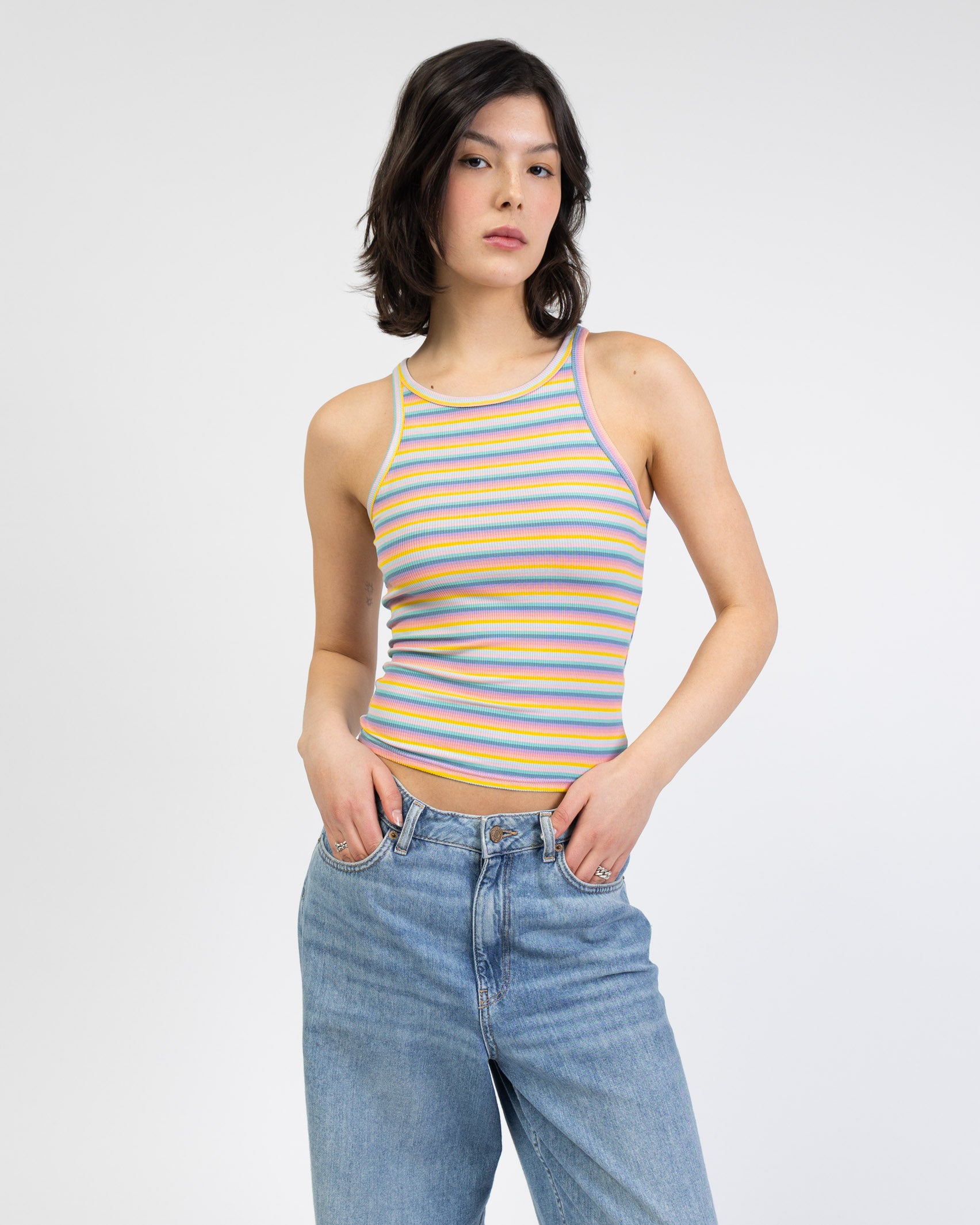 Tanktop in Regenbogenfarben