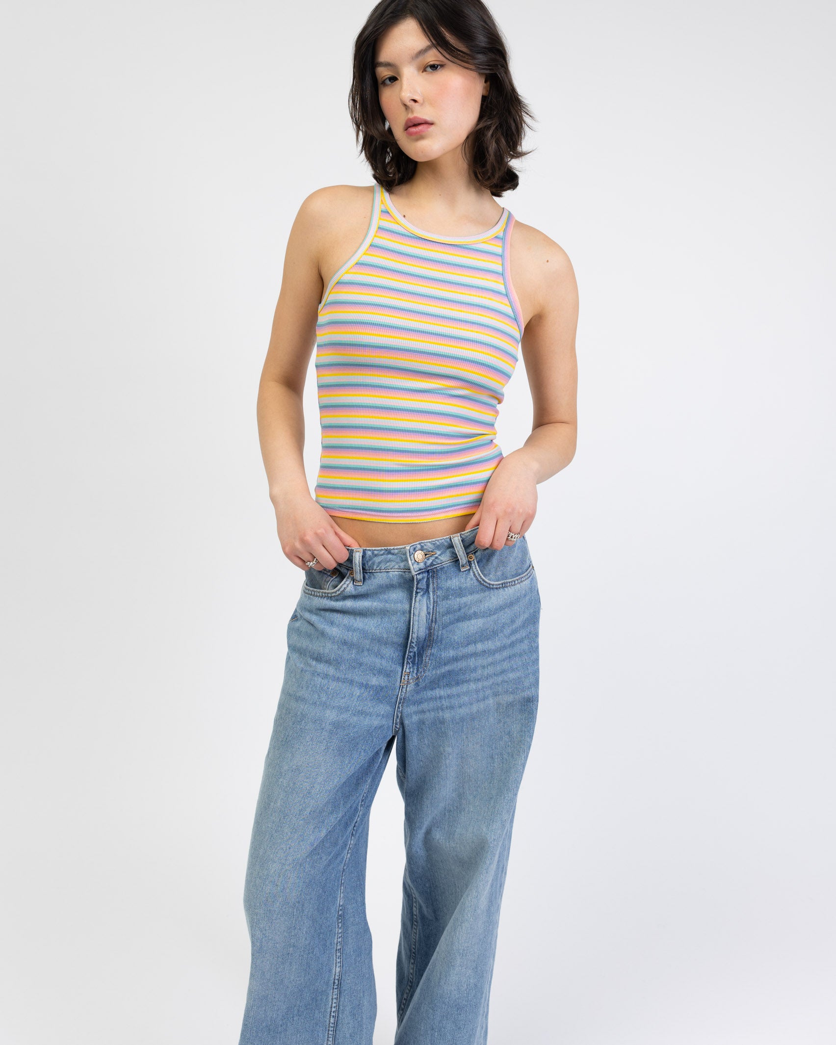 Tanktop in Regenbogenfarben