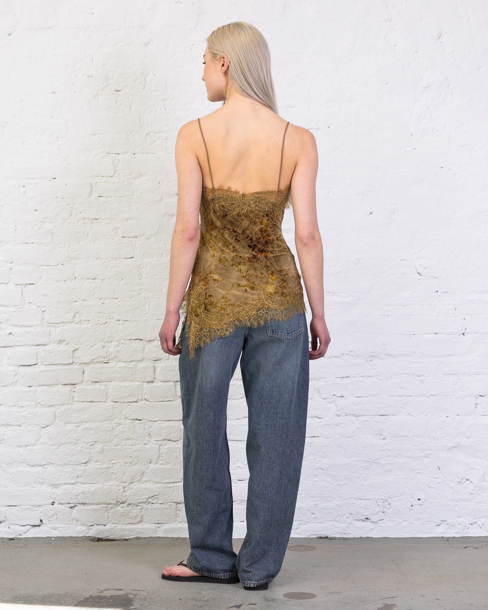 Asymmetrisches Top mit floralem Print