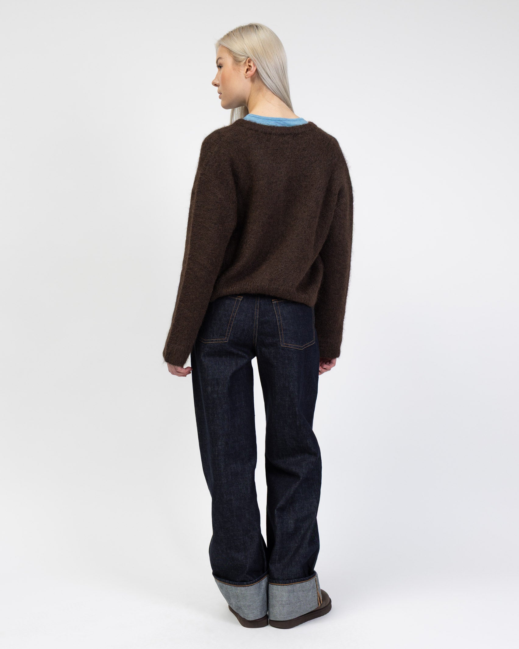 Weiche lockere Strickjacke