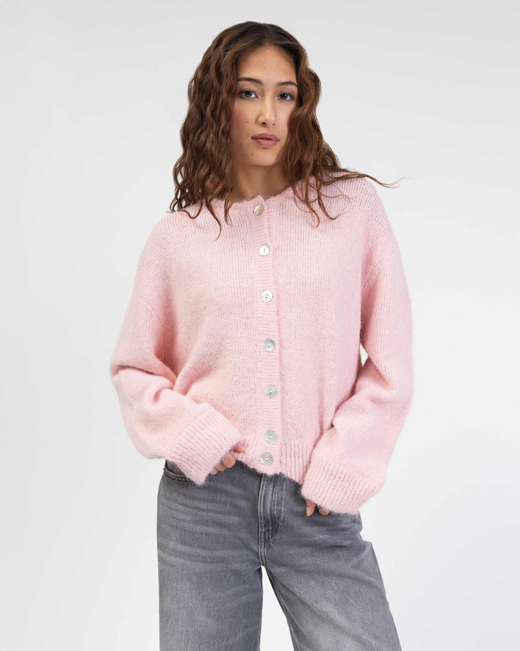 Strickjacke mit weichem Material