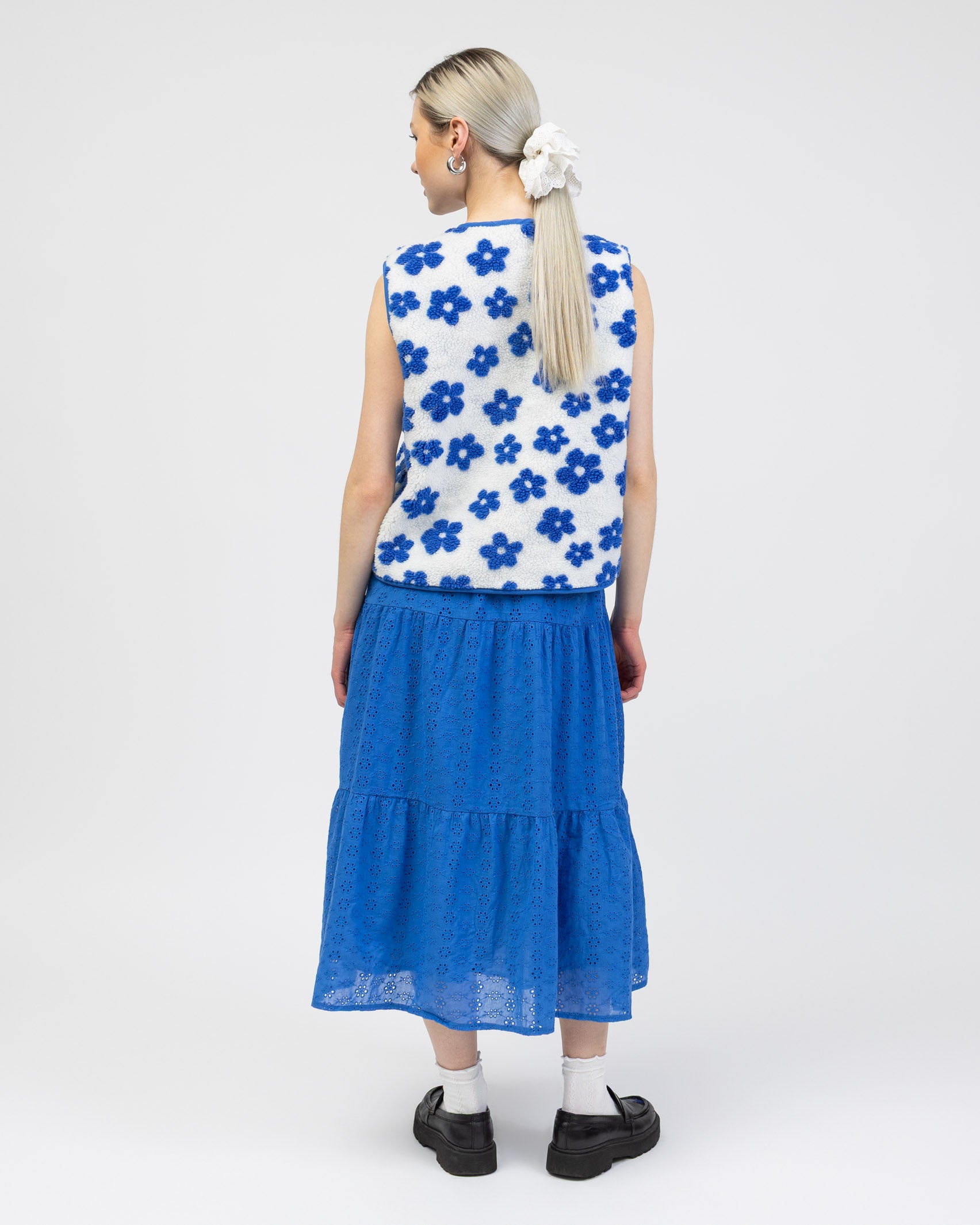 Teddy Weste mit Blumenprint