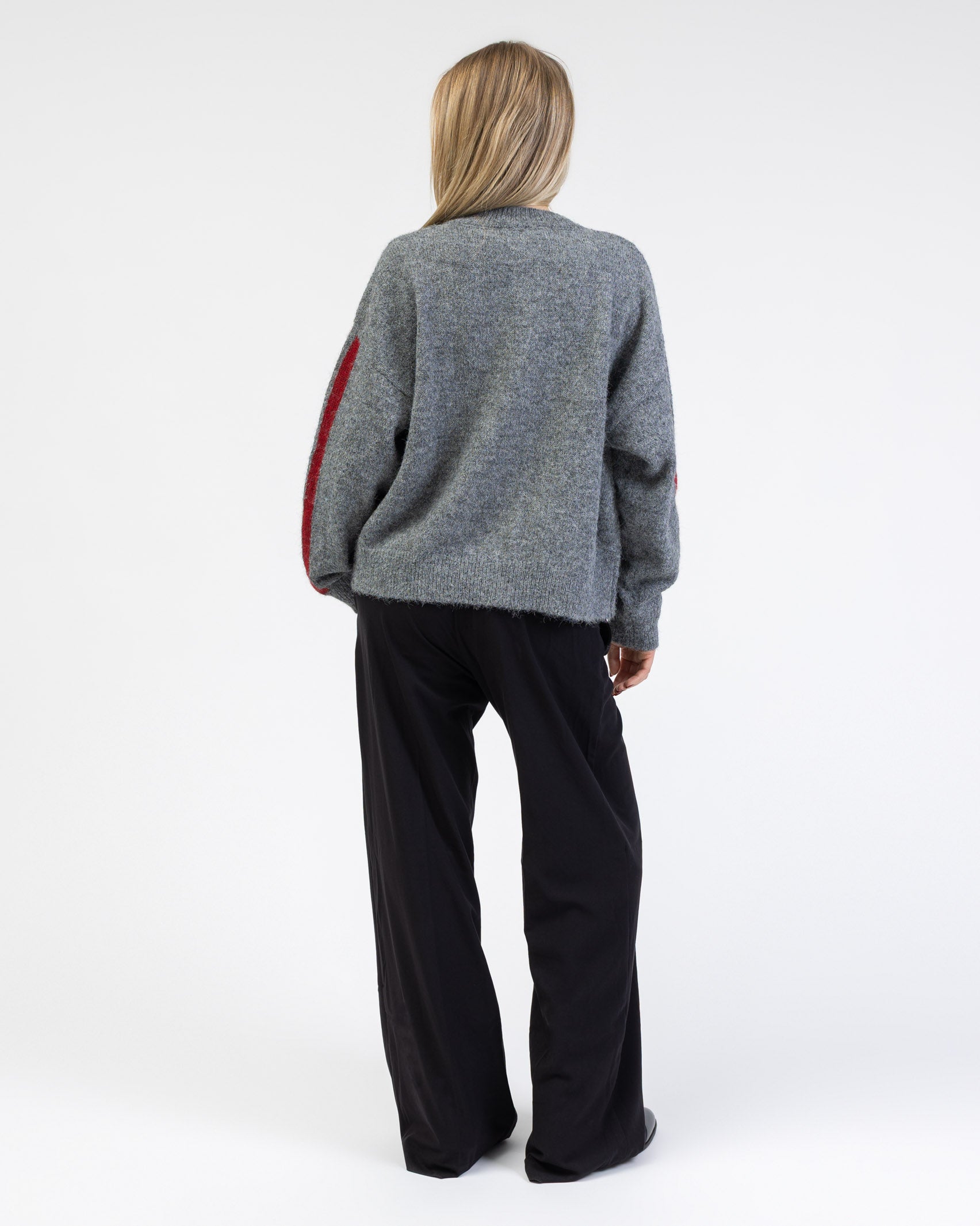 Strickjacke mit Streifendetails