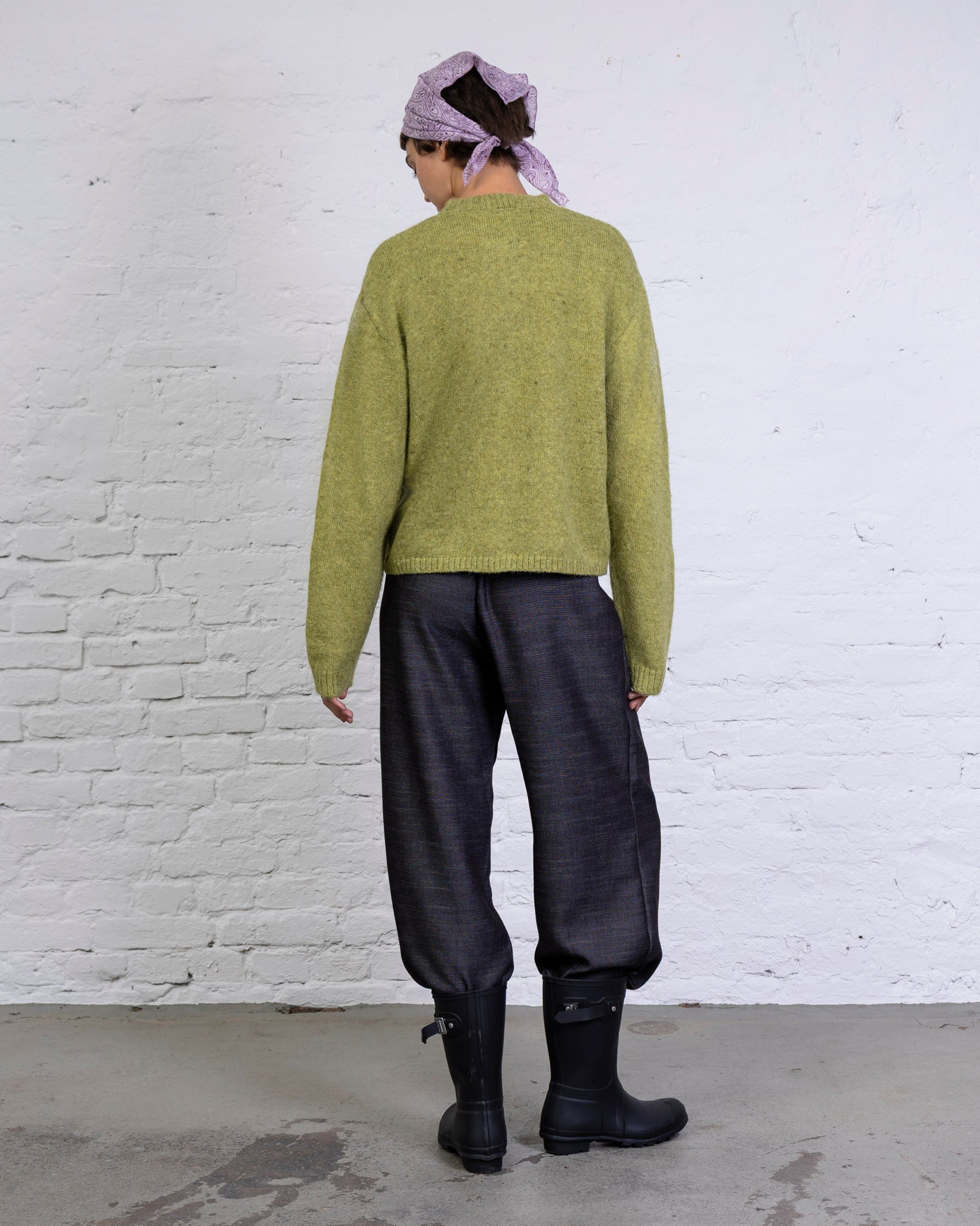 Strickjacke mit Rundhalsausschnitt