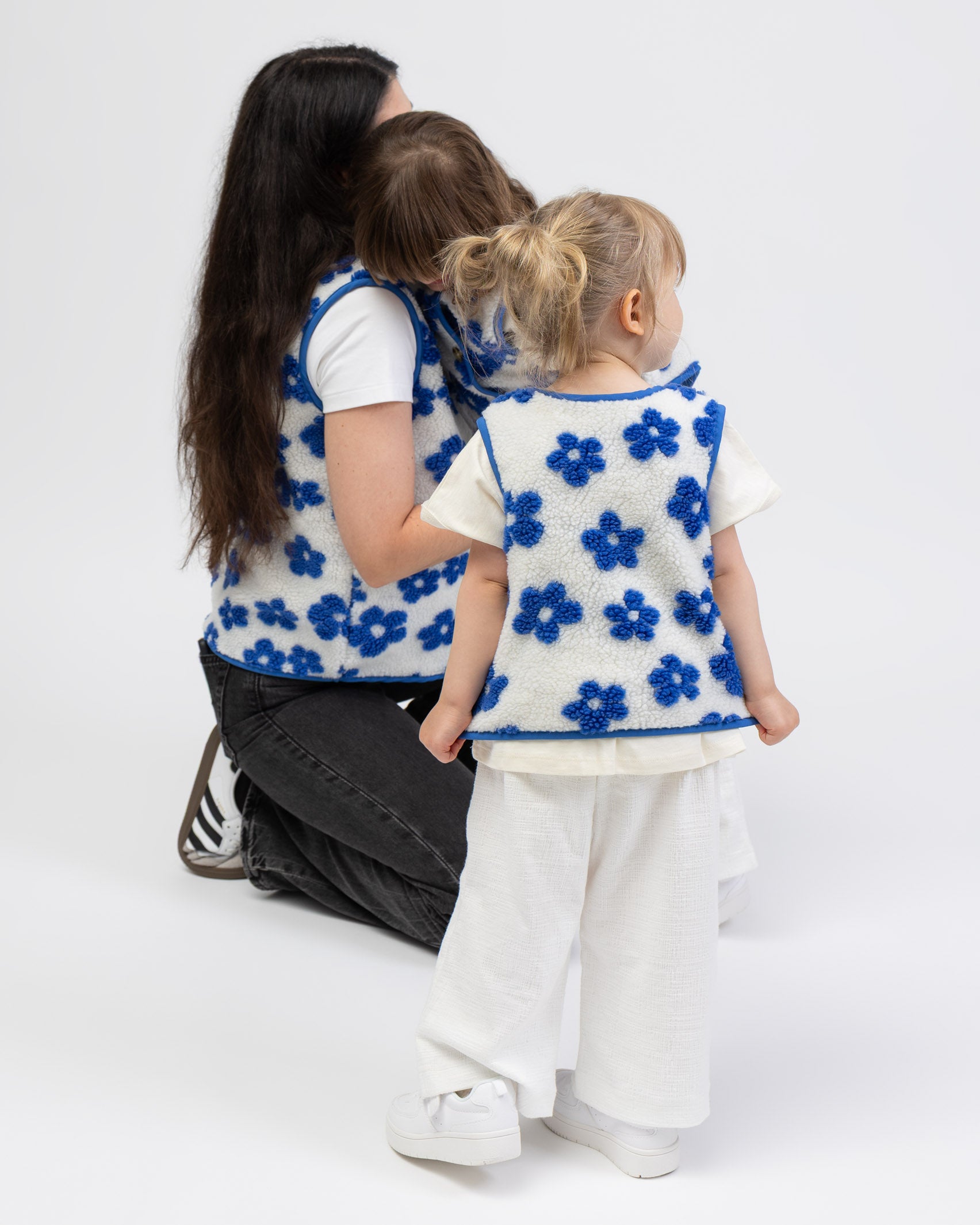 Teddy Kinderweste mit Blumenprint