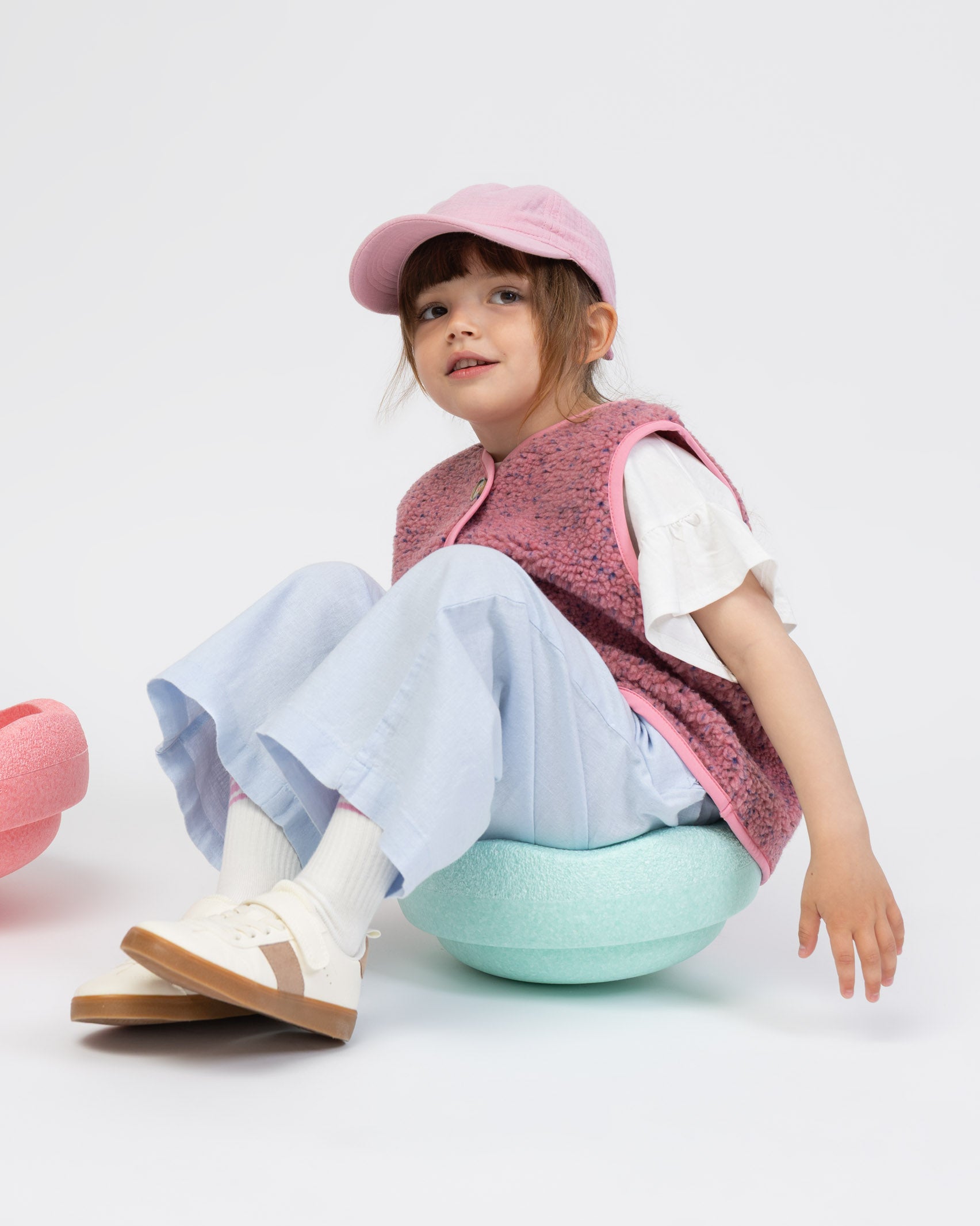 Teddy Kinderweste mit Konfettiprint