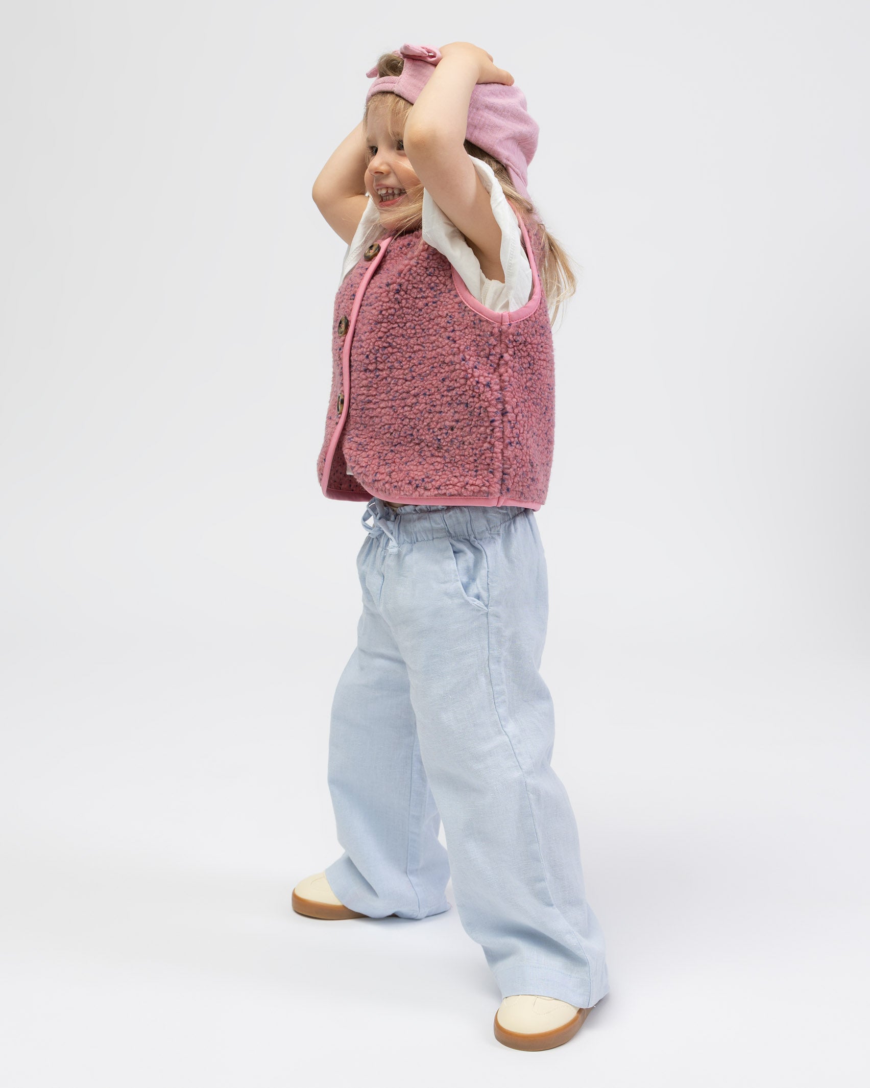 Teddy Kinderweste mit Konfettiprint