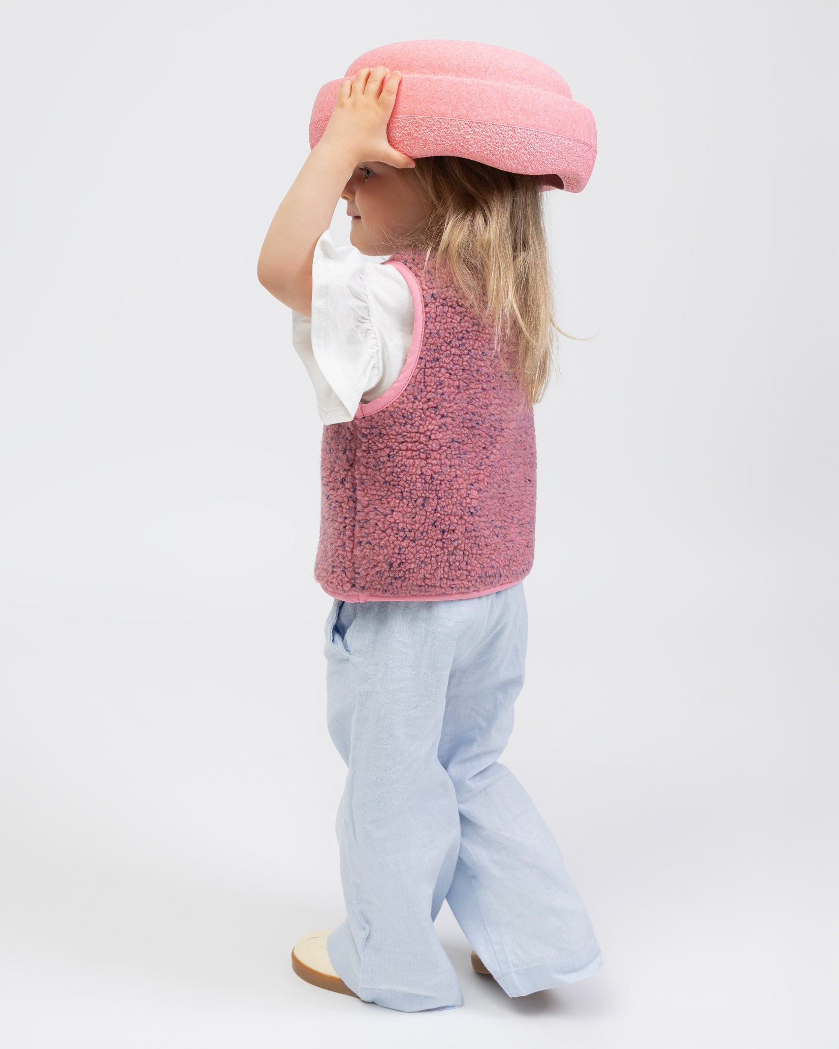 Teddy Kinderweste mit Konfettiprint