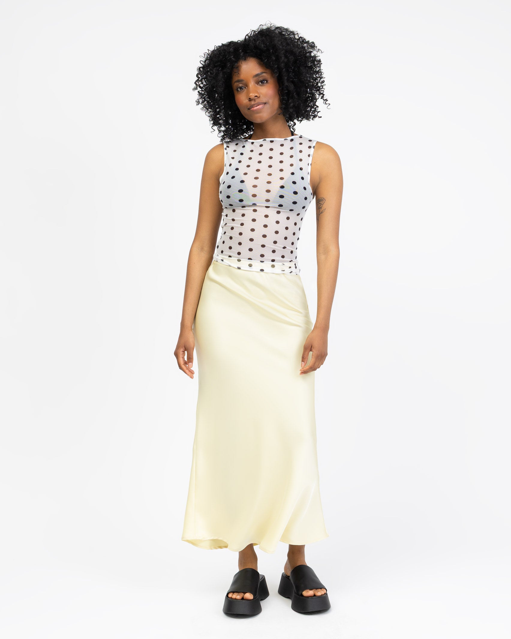 Top mit Polkadotprint