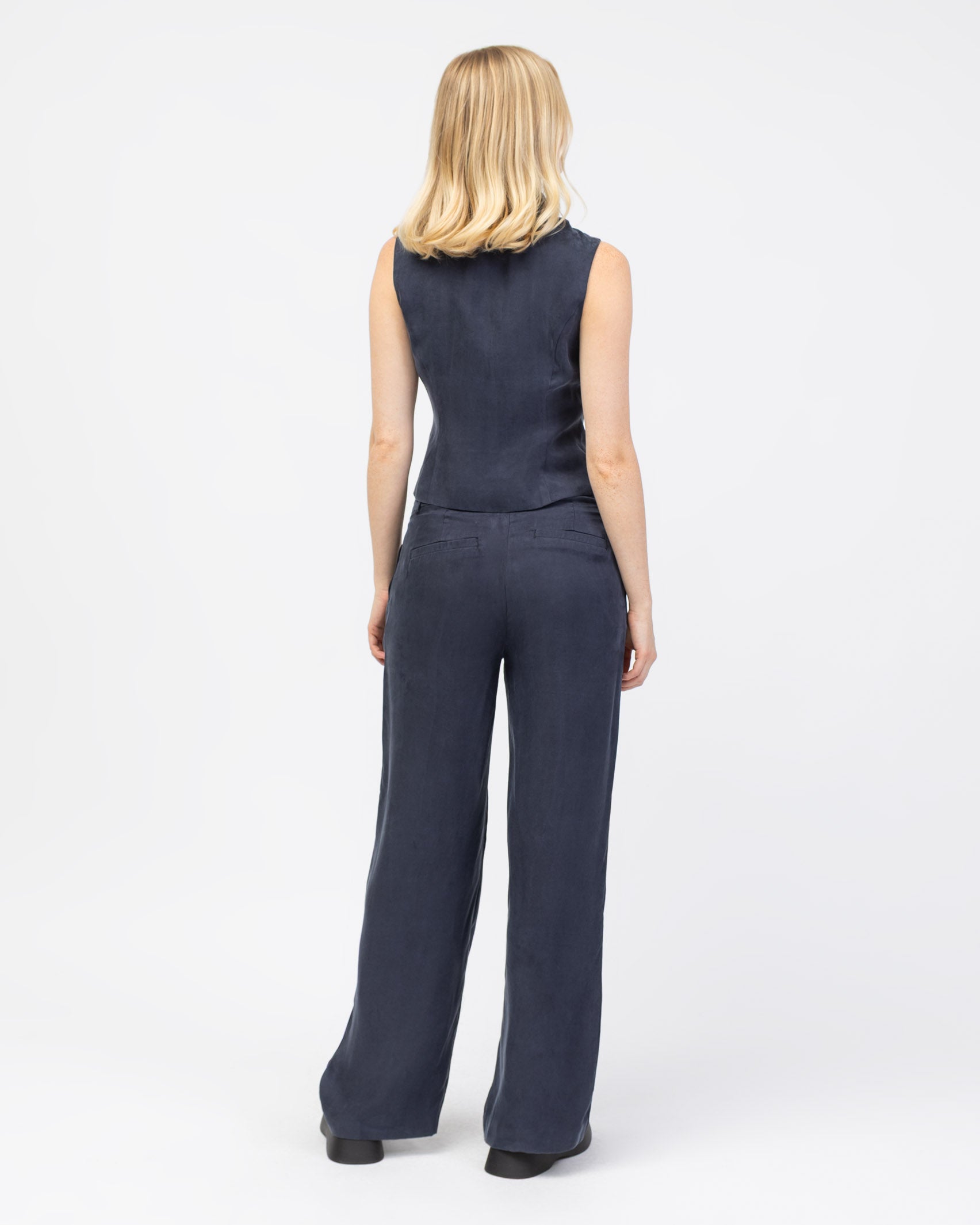 Ärmellose Bluse mit Reißverschluss