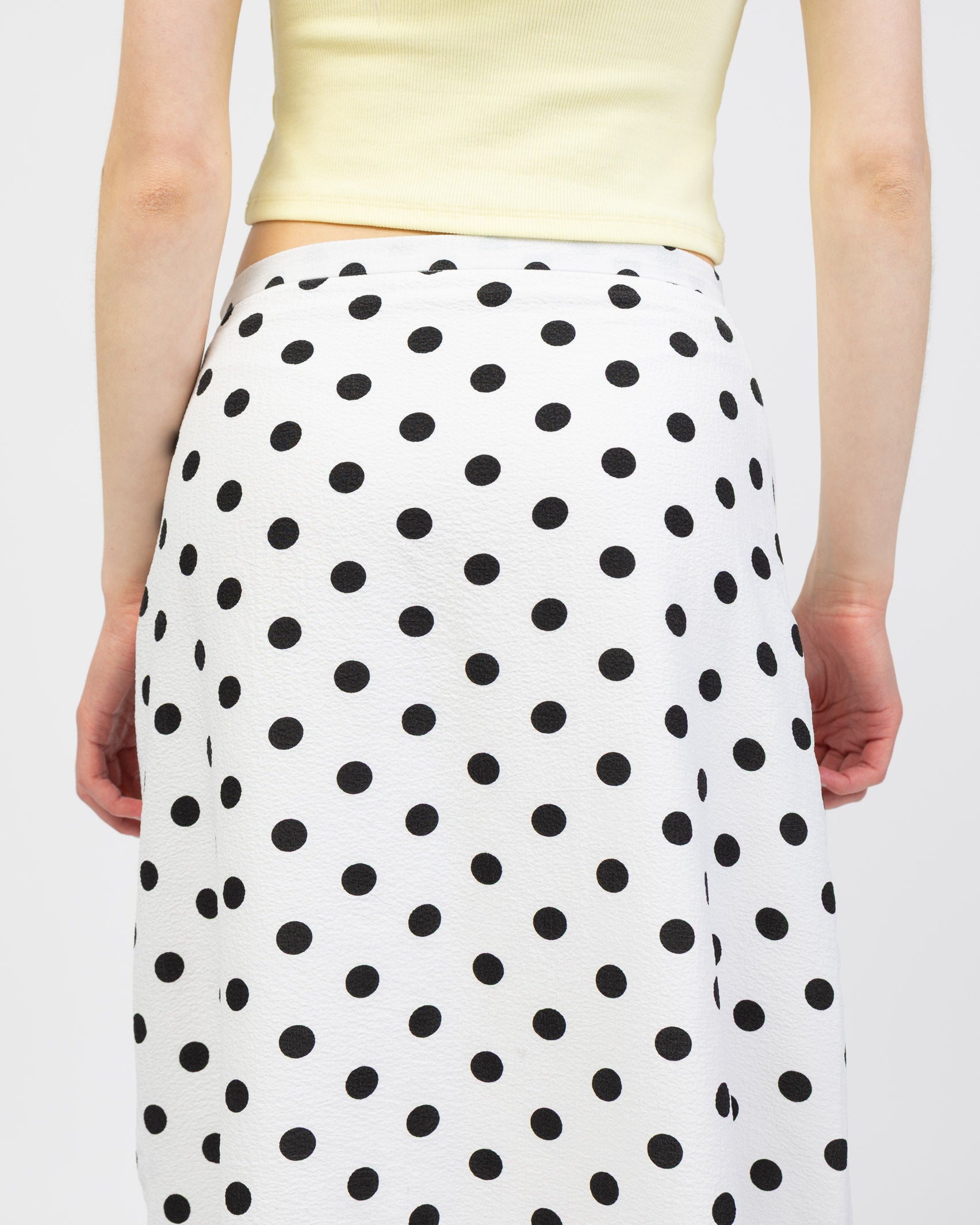 Midirock mit Polkadot Print