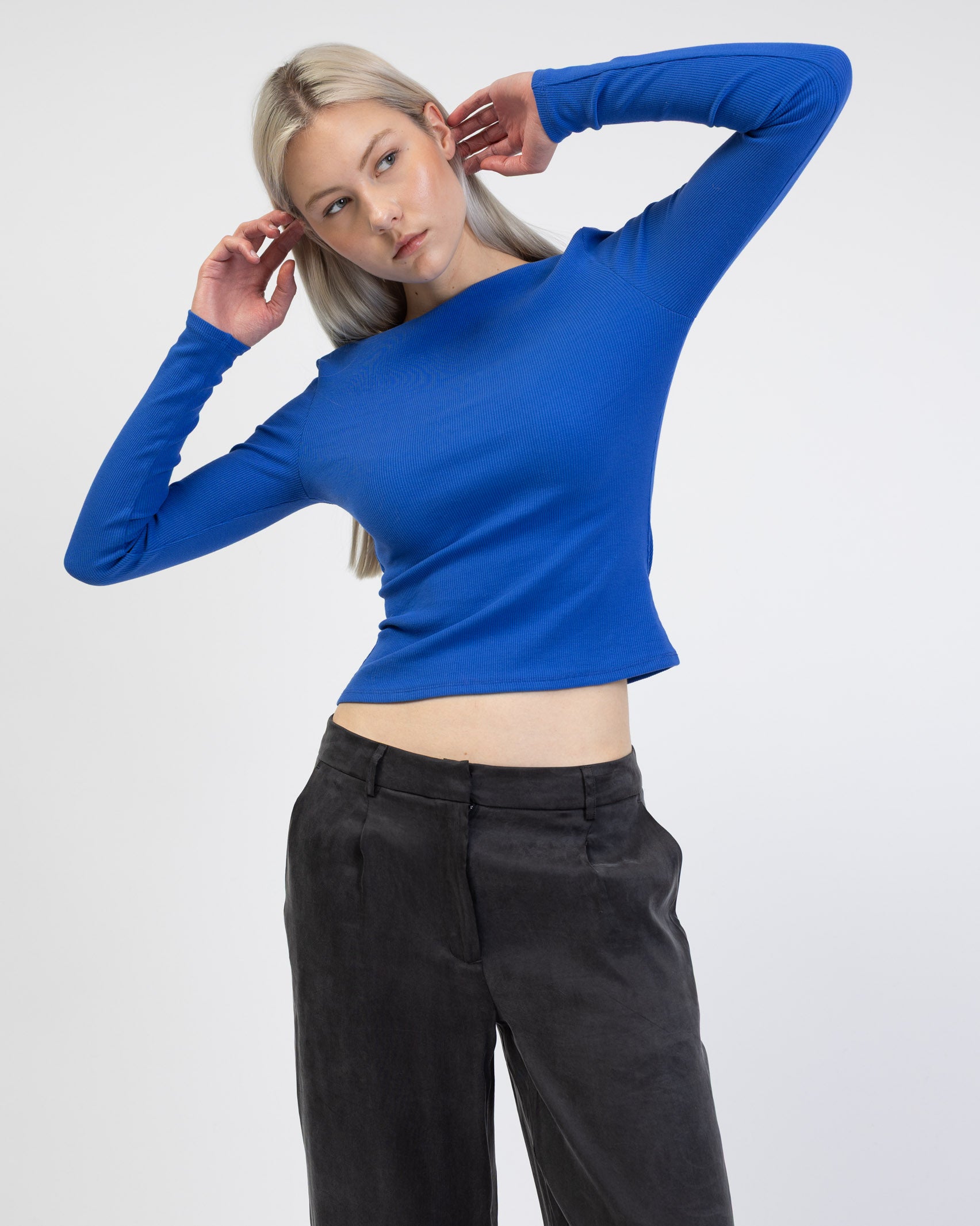 Langarmshirt mit Rundhalsausschnitt