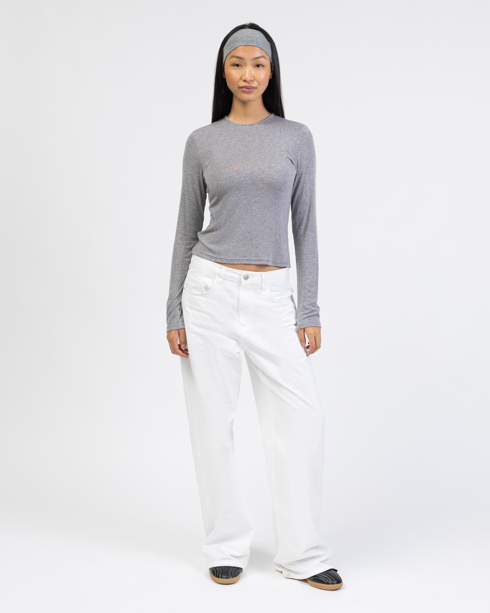 Langarmshirt mit Rundhalsausschnitt