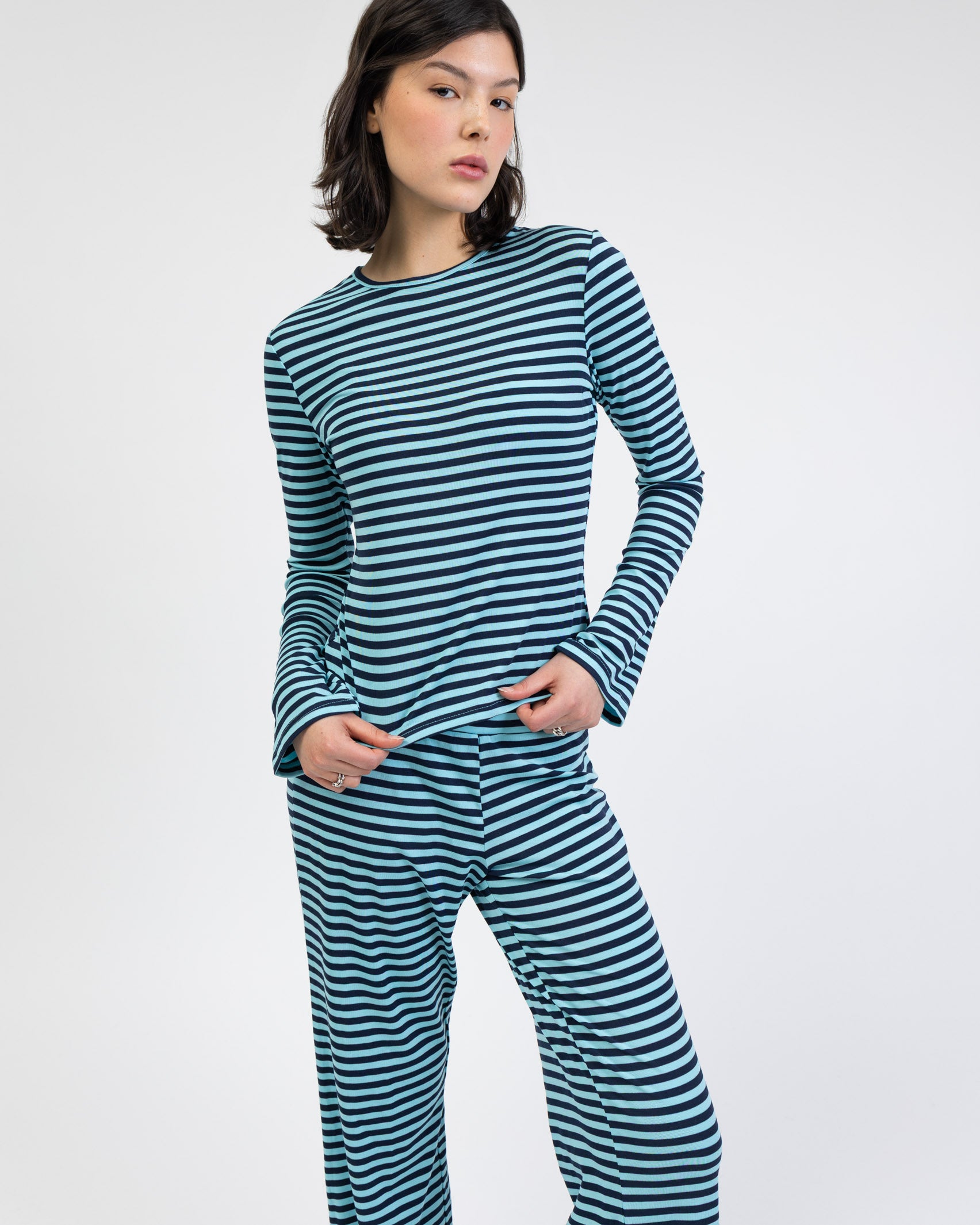 Langarmshirt mit Streifen