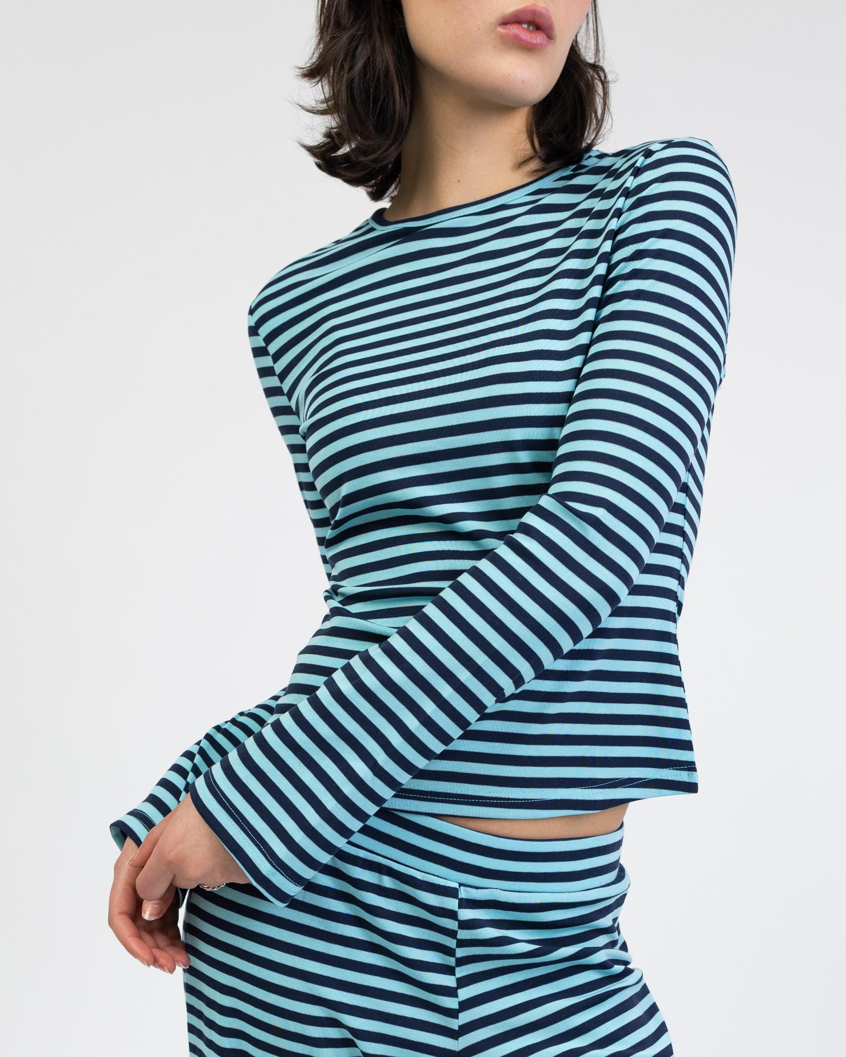 Langarmshirt mit Streifen