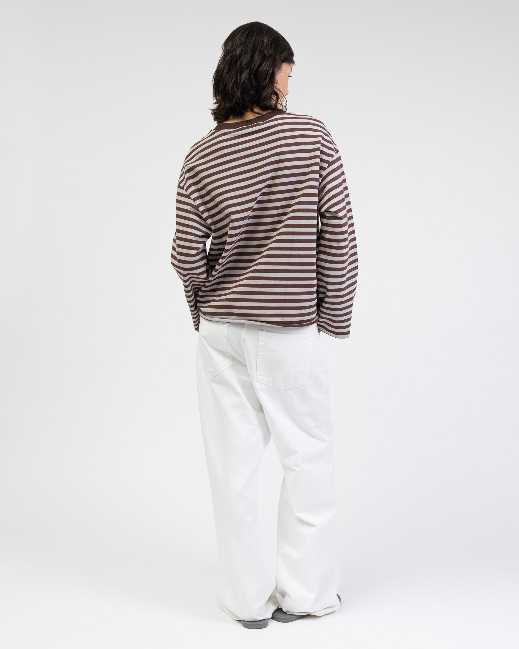 Oversize Longshirt mit Streifen