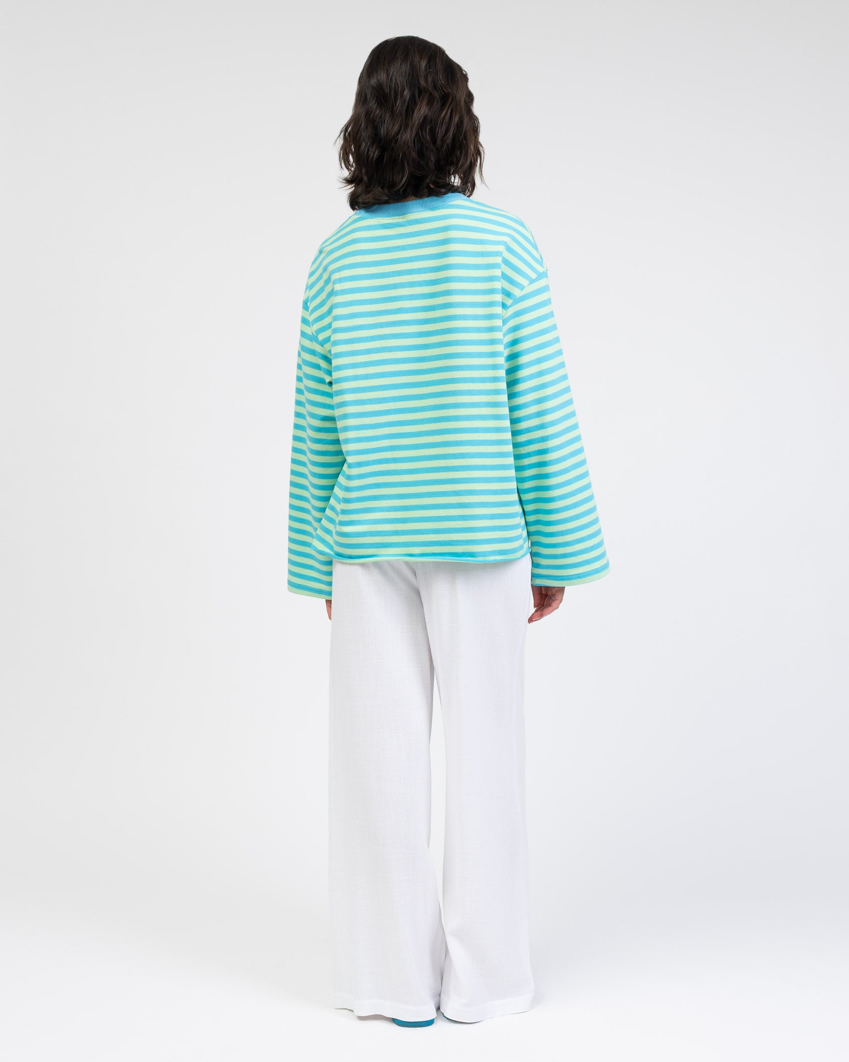 Oversize Longshirt mit Streifen