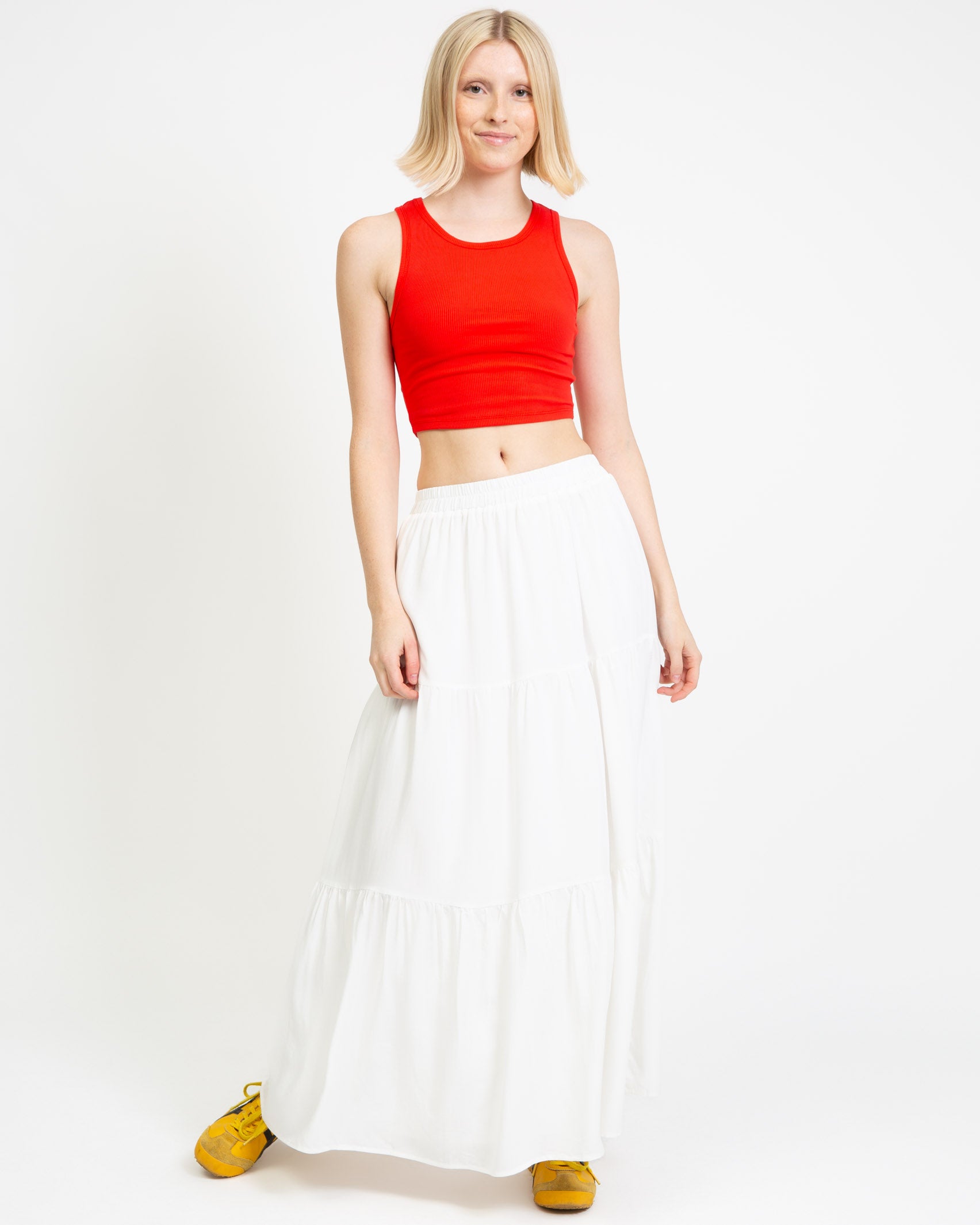 Geripptes Basic Crop Top-Broke+Schön