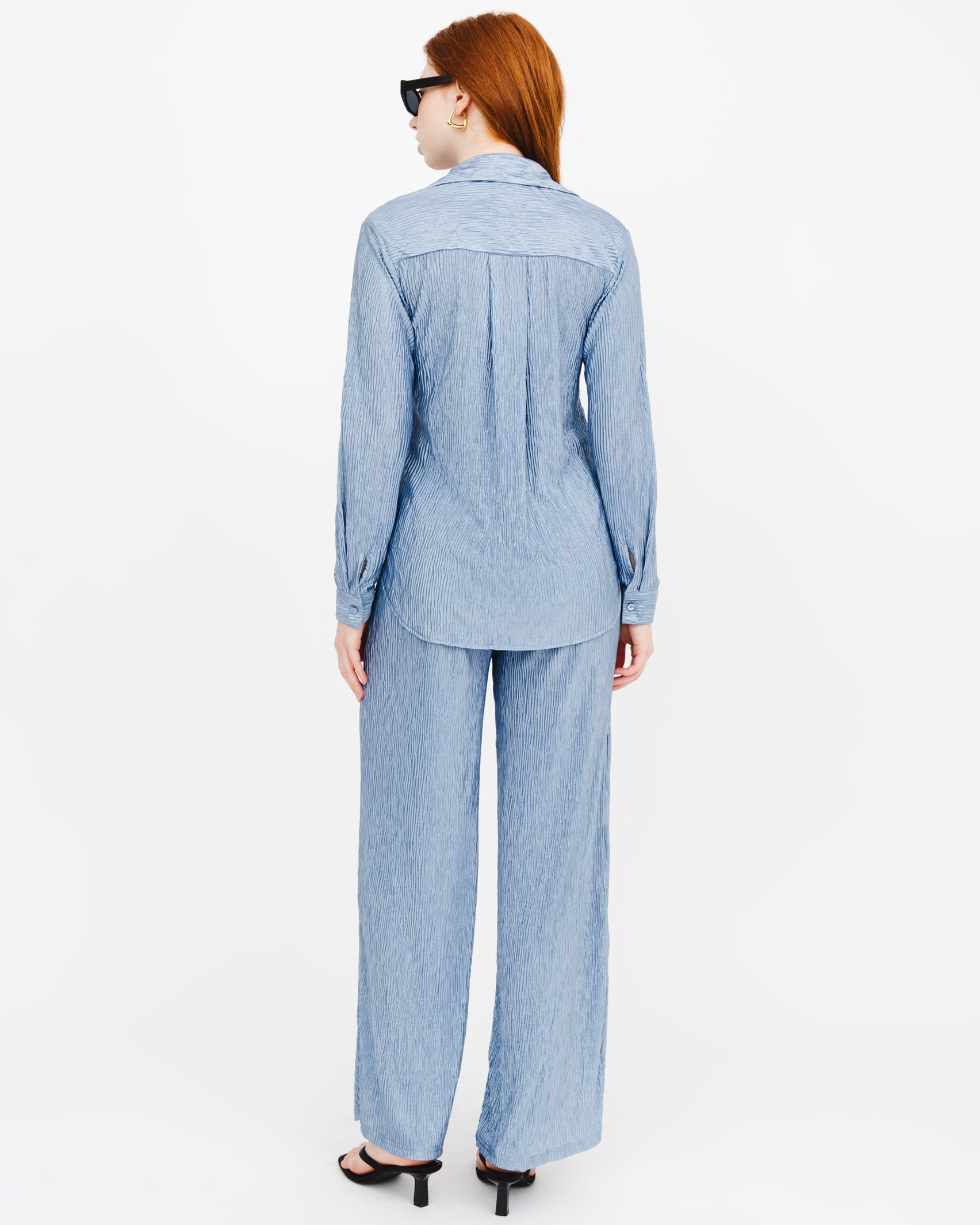 Lockere Plissee Bluse - Broke + Schön