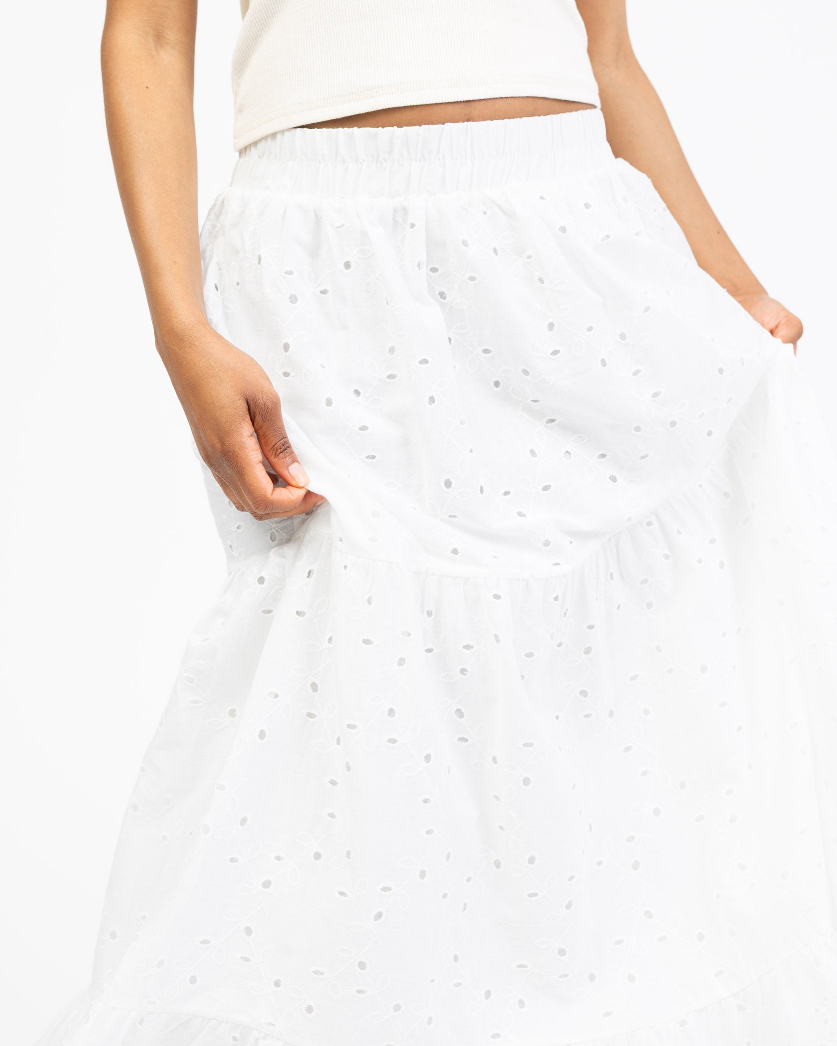 Maxirock mit Lochspitze