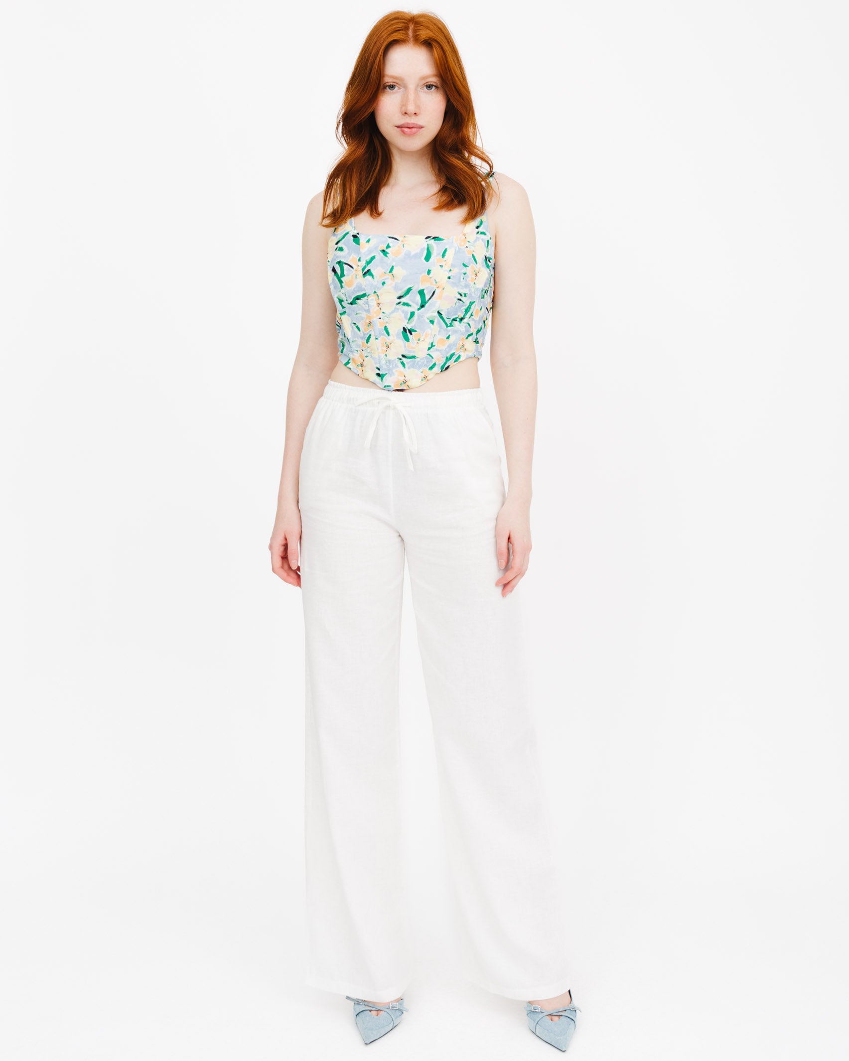 Corsagen Top mit Blumenmuster - Broke + Schön