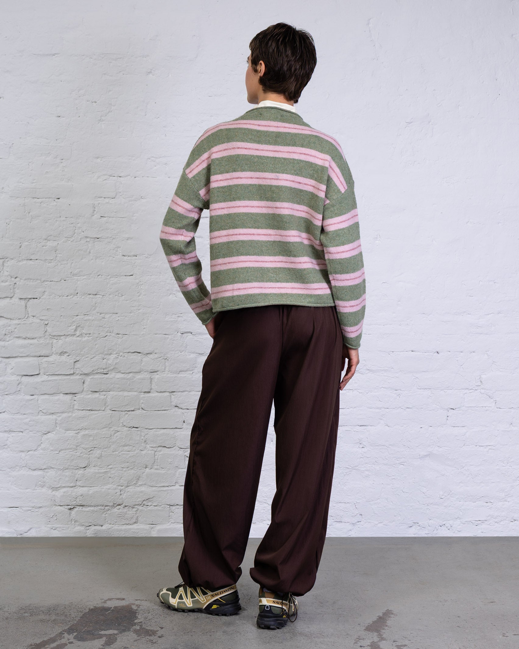Strickjacke mit Streifenmix