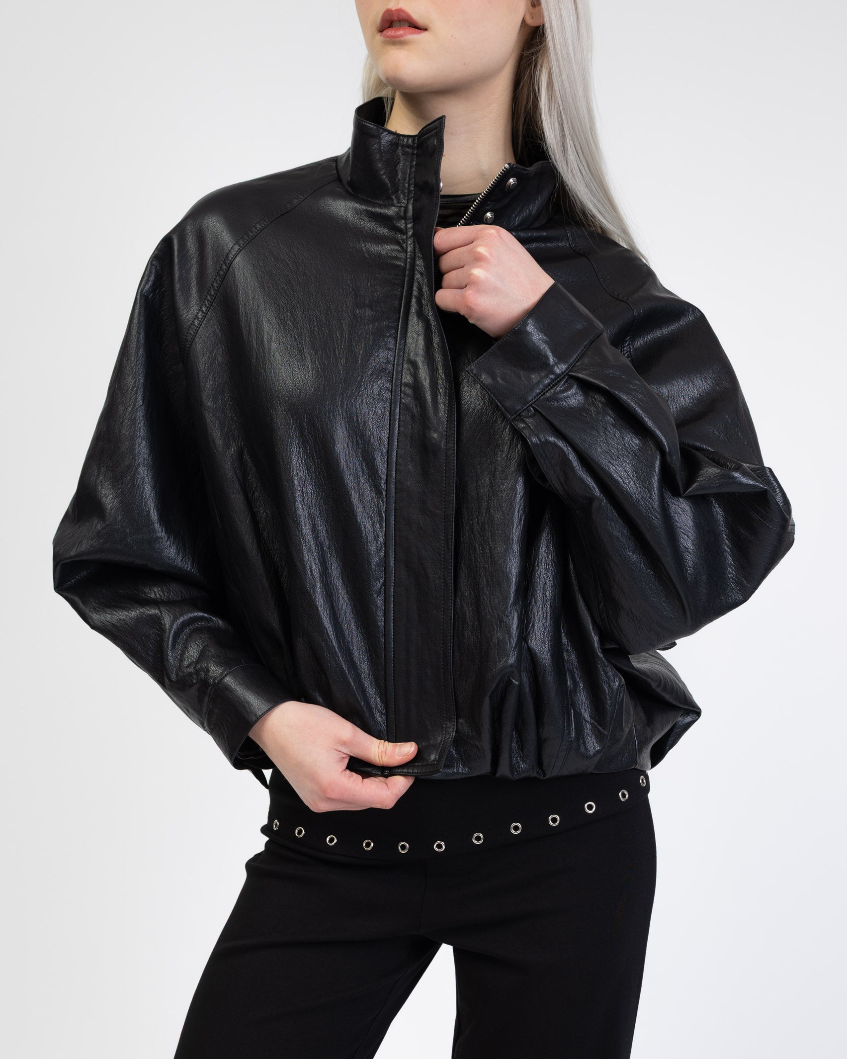 Kunstleder Bomberjacke